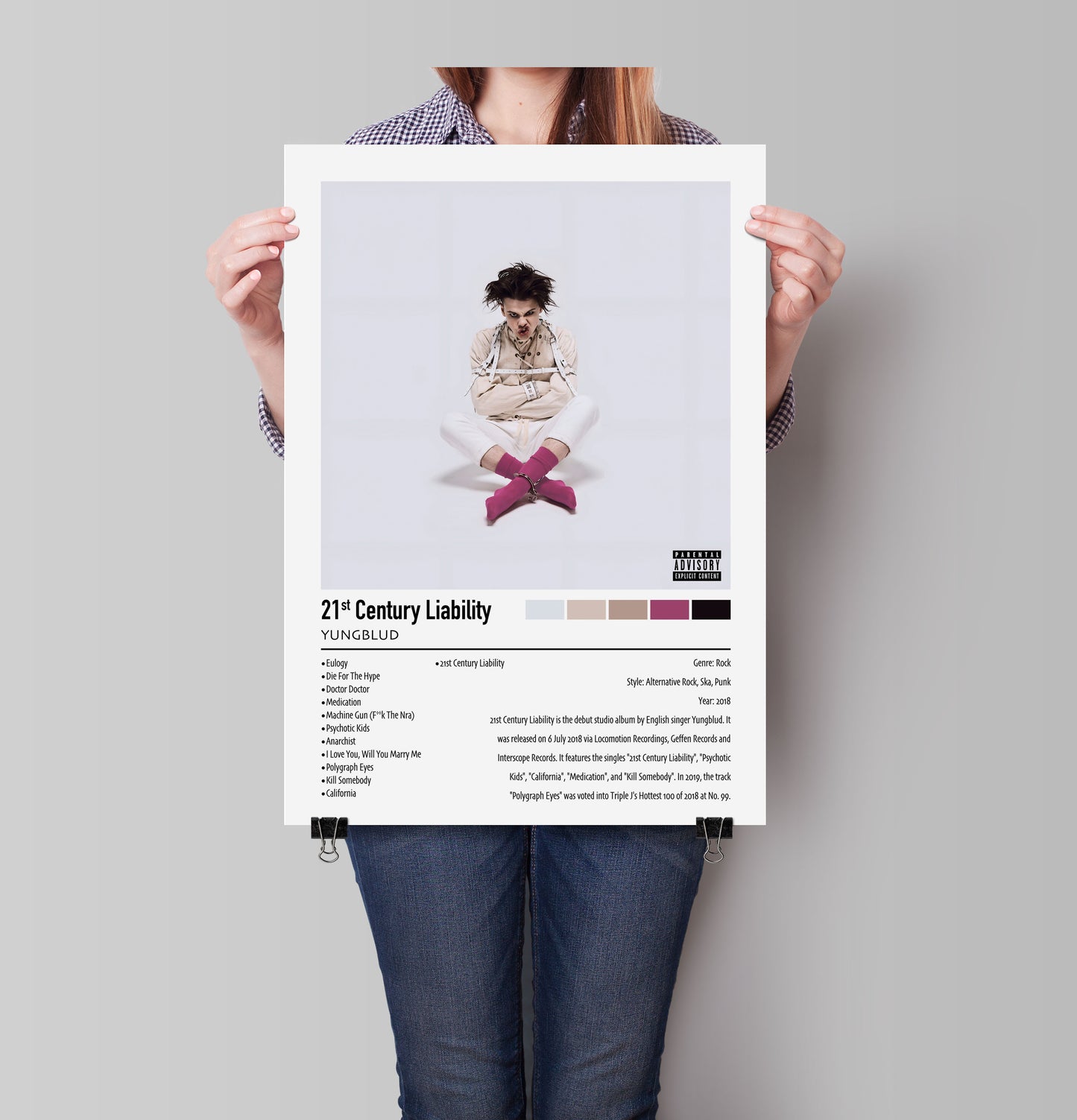 Yungblud | 21st Century Liability | Custom Album Cover Poster Print