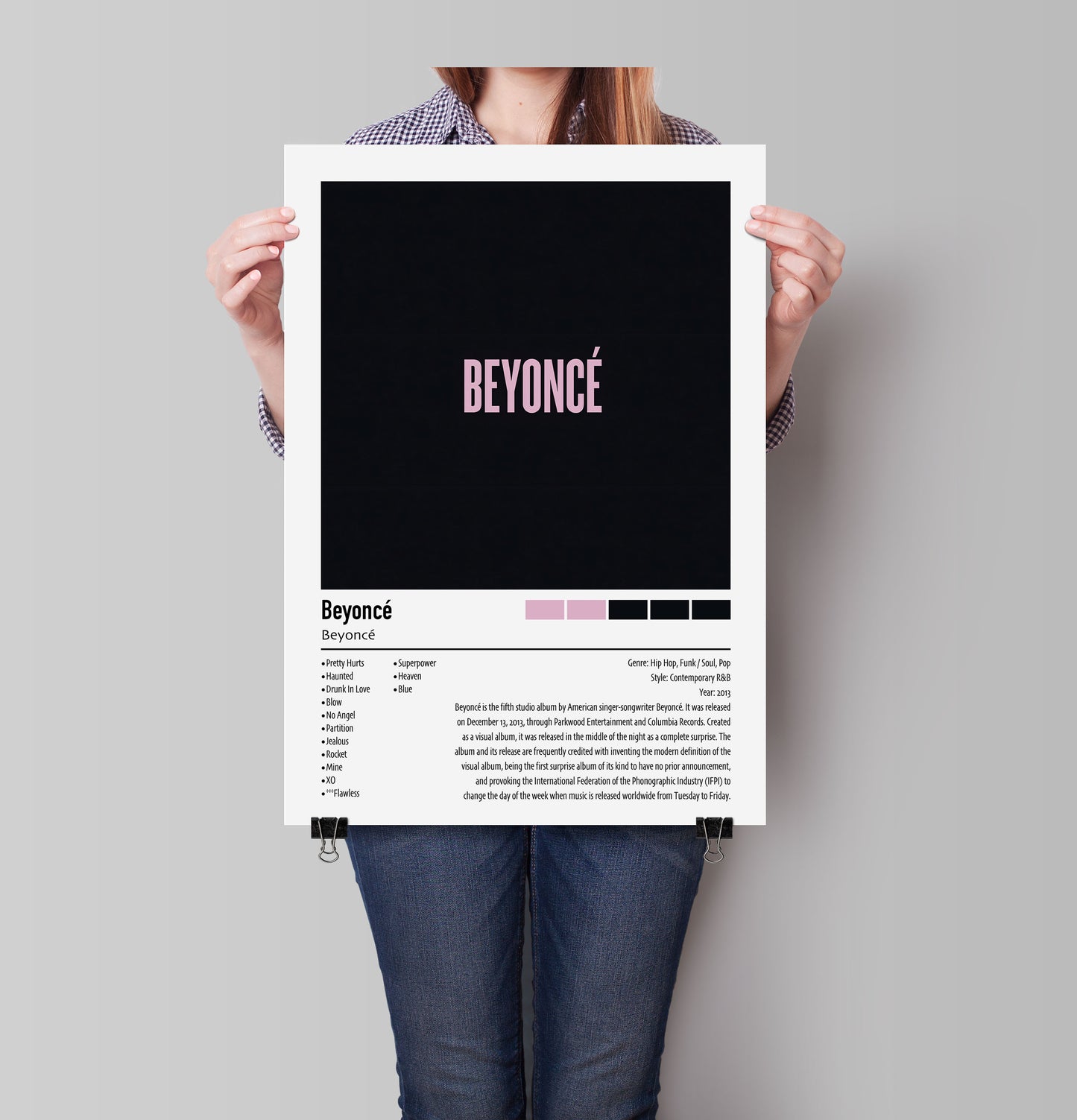 Beyoncé | Beyoncé | Custom Album Cover Poster Print