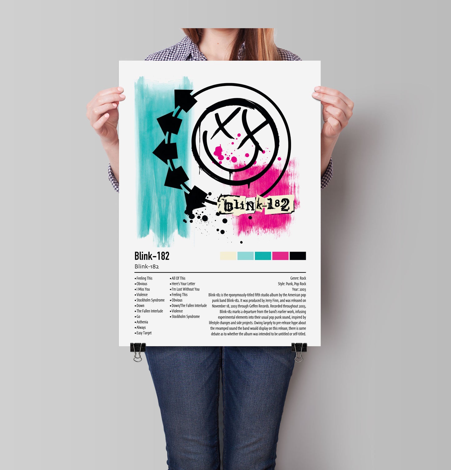 Blink-182 | Blink-182 | Custom Album Cover Poster Print