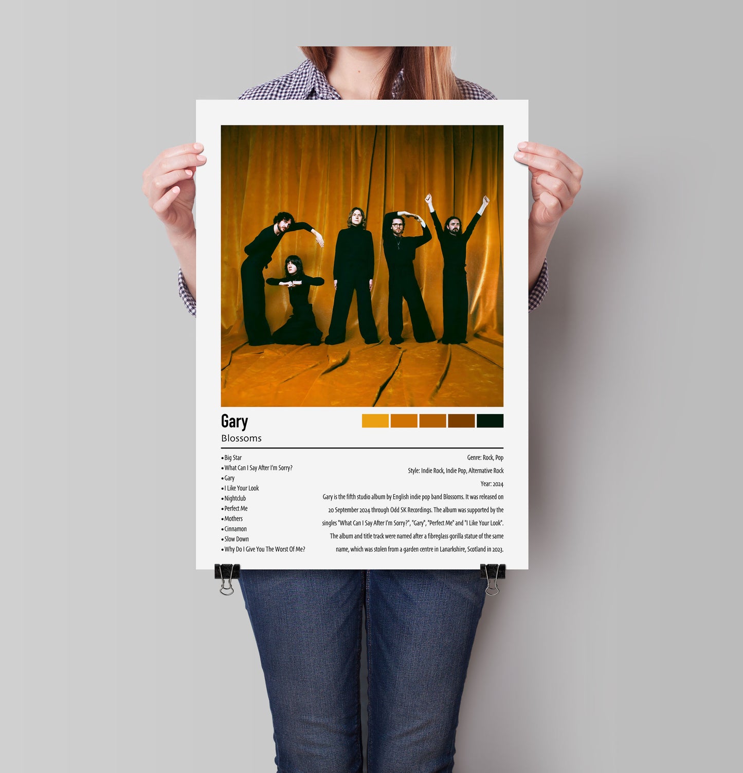 Blossoms | Gary | Custom Album Cover Poster Print