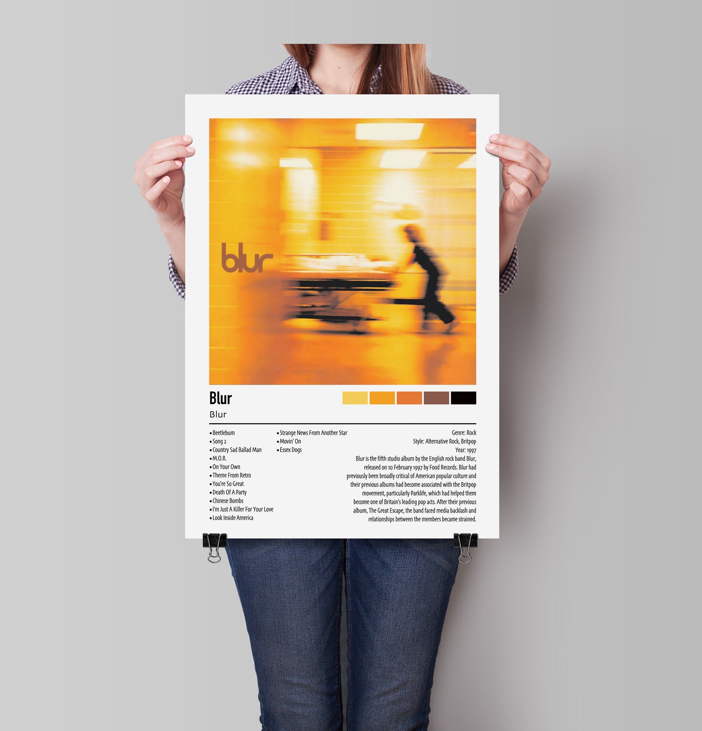 Blur | Blur | Custom Album Cover Poster Print