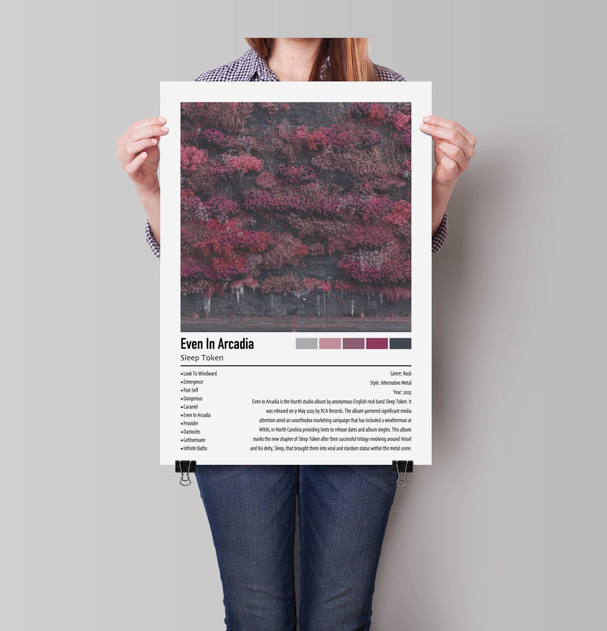 Sleep Token | Even In Arcadia | Custom Album Cover Poster Print