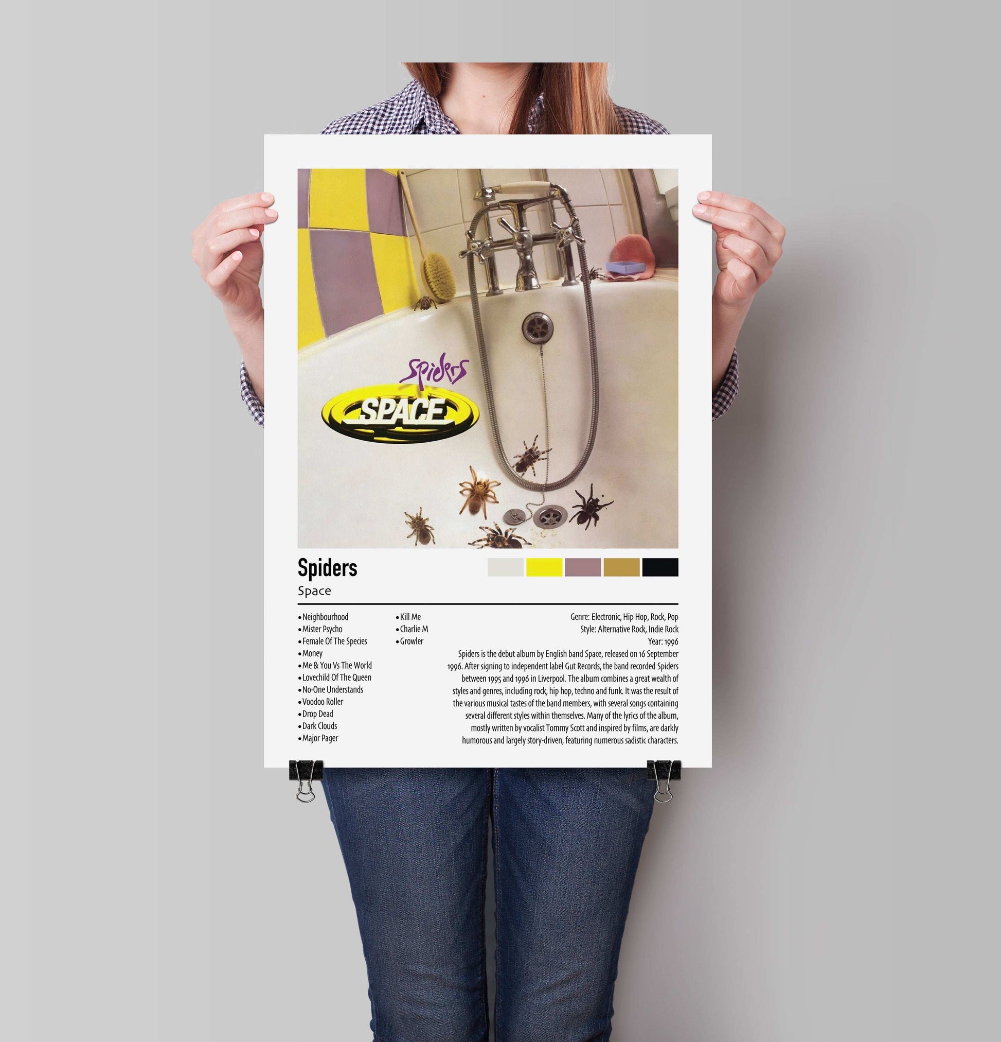 Space | Spiders | Custom Album Cover Poster Print