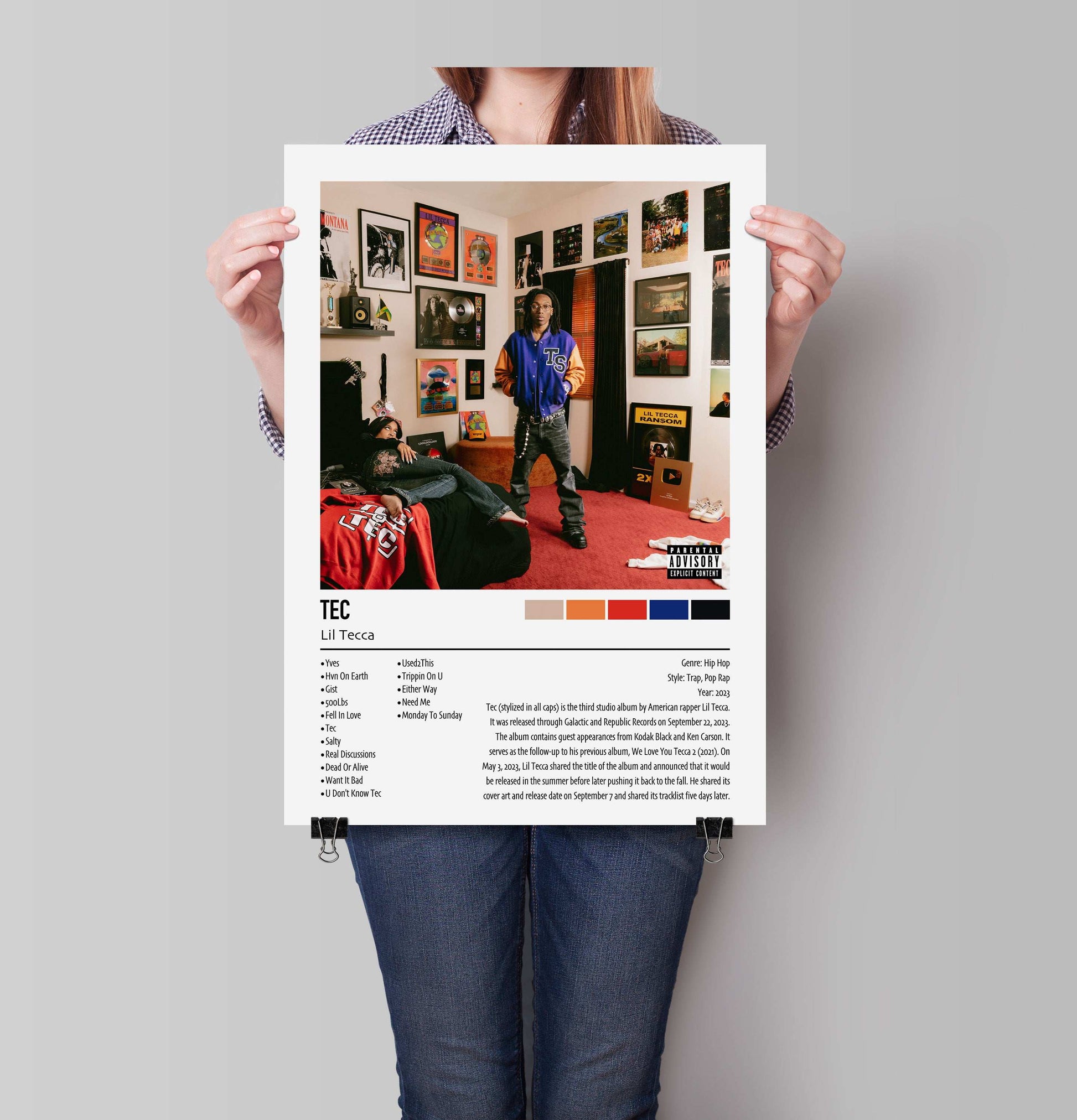 Lil Tecca | TEC | Custom Album Cover Poster Print