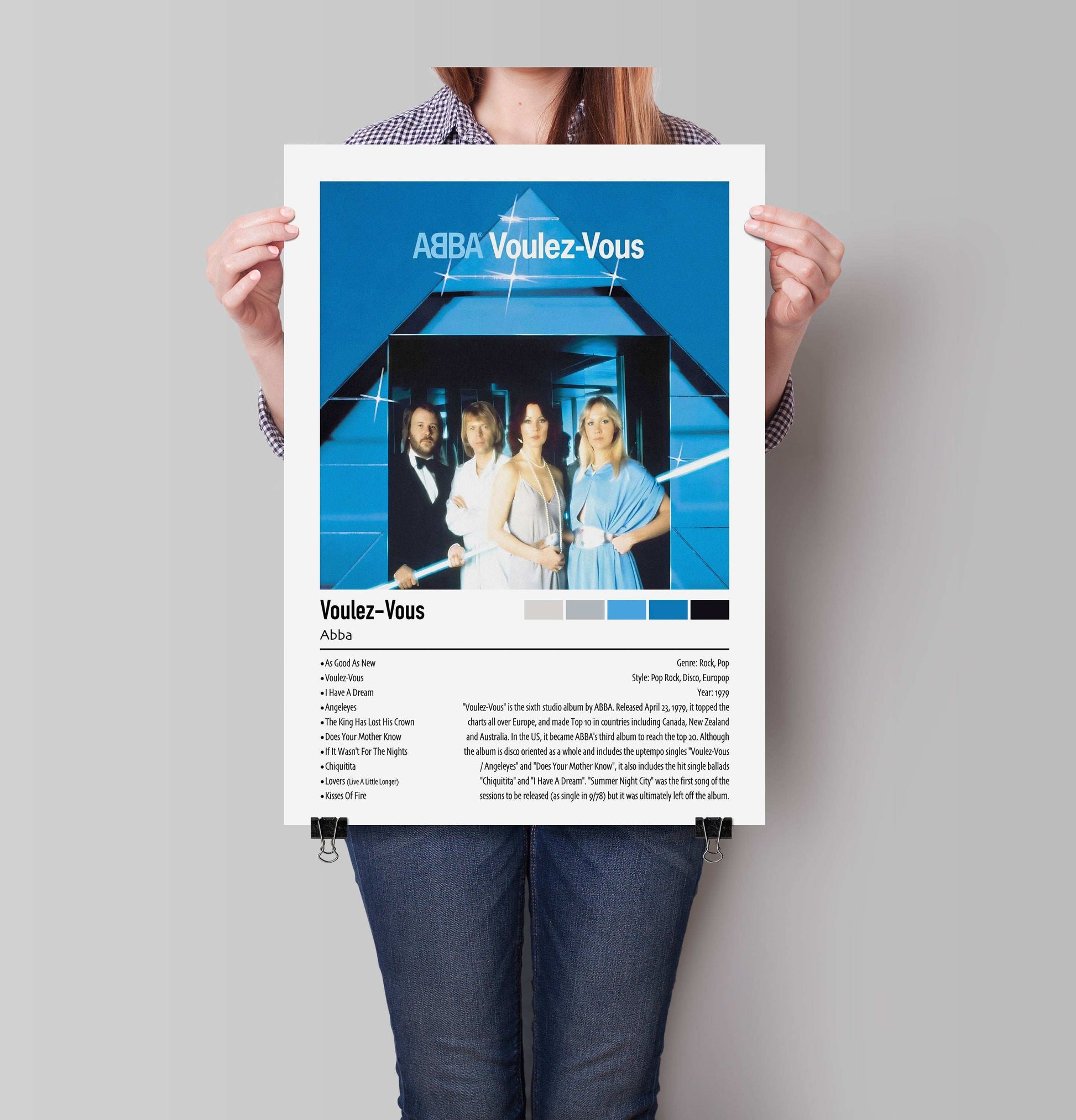 Abba | Voulez-Vous | Custom Album Cover Poster Print