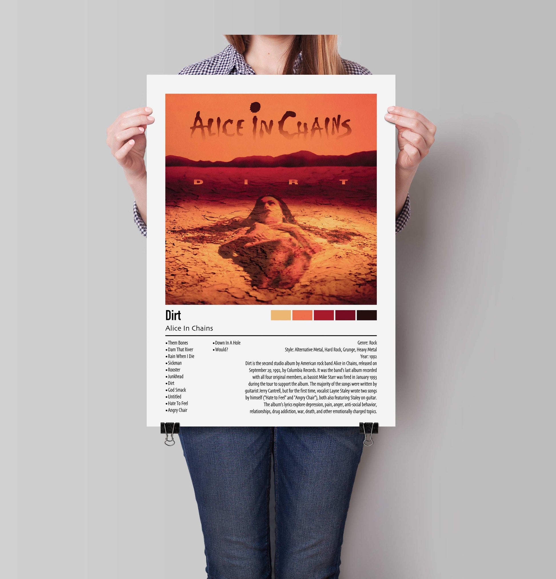 Alice In Chains | Dirt | Custom Album Cover Poster Print