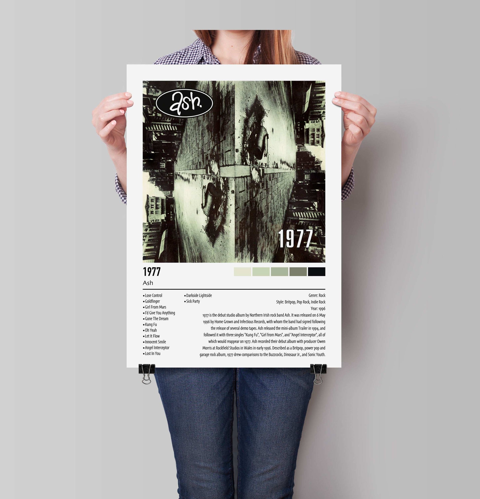 Ash | 1977 | Custom Album Cover Poster Print
