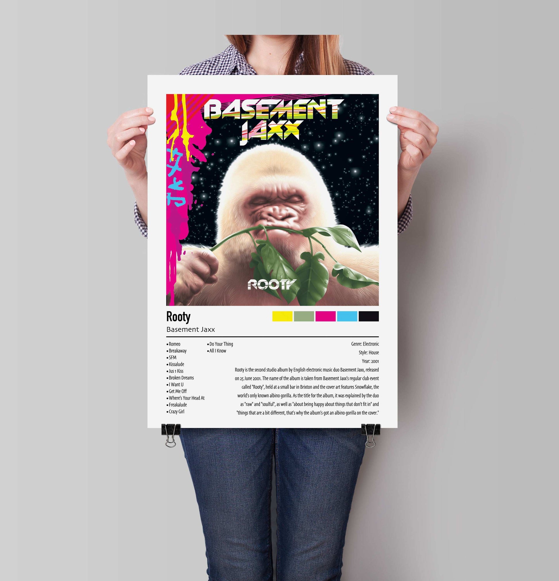 Basement Jaxx | Rooty | Custom Album Cover Poster Print