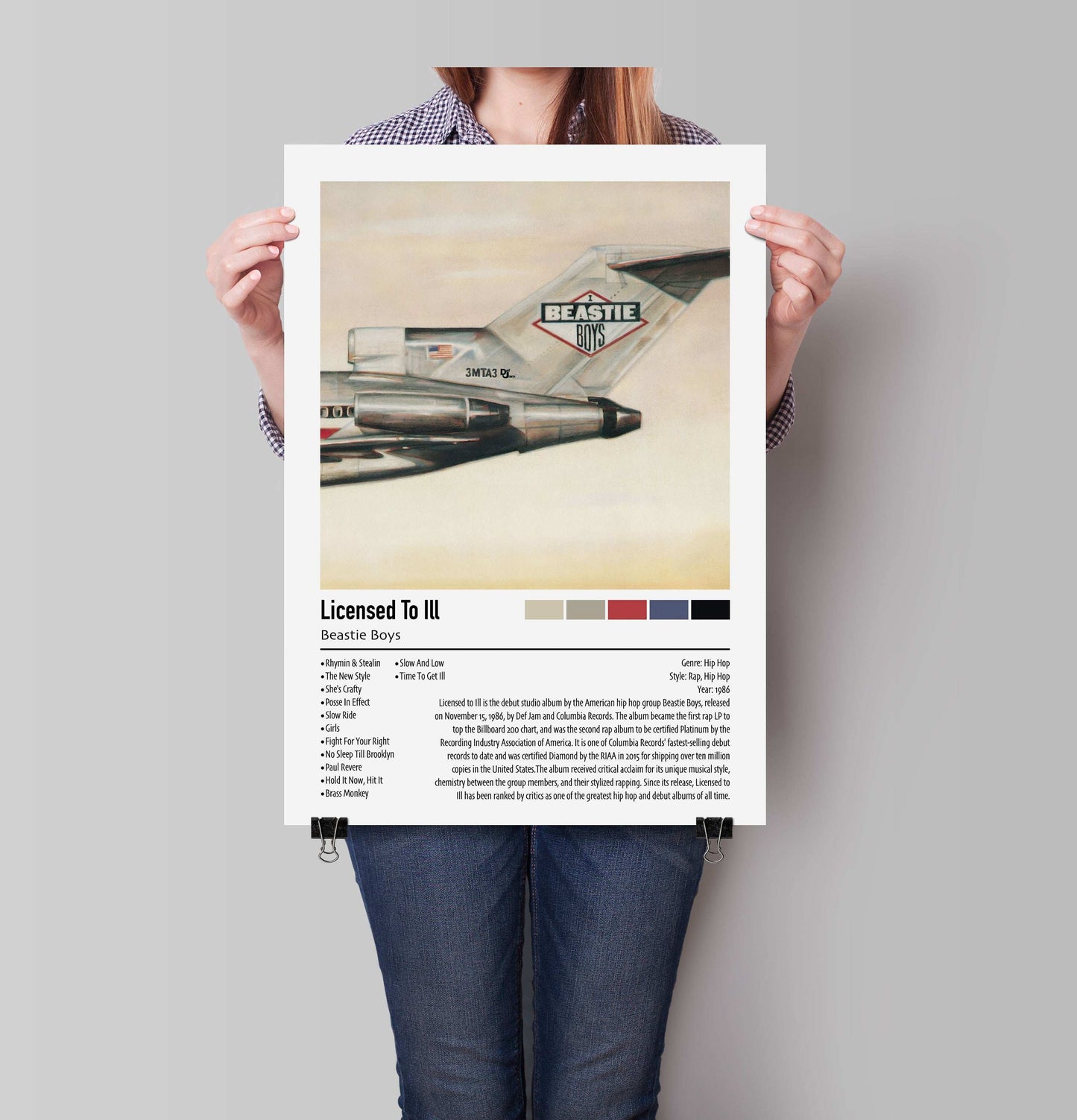 Beastie Boys | Licensed To Ill | Custom Album Cover Poster Print