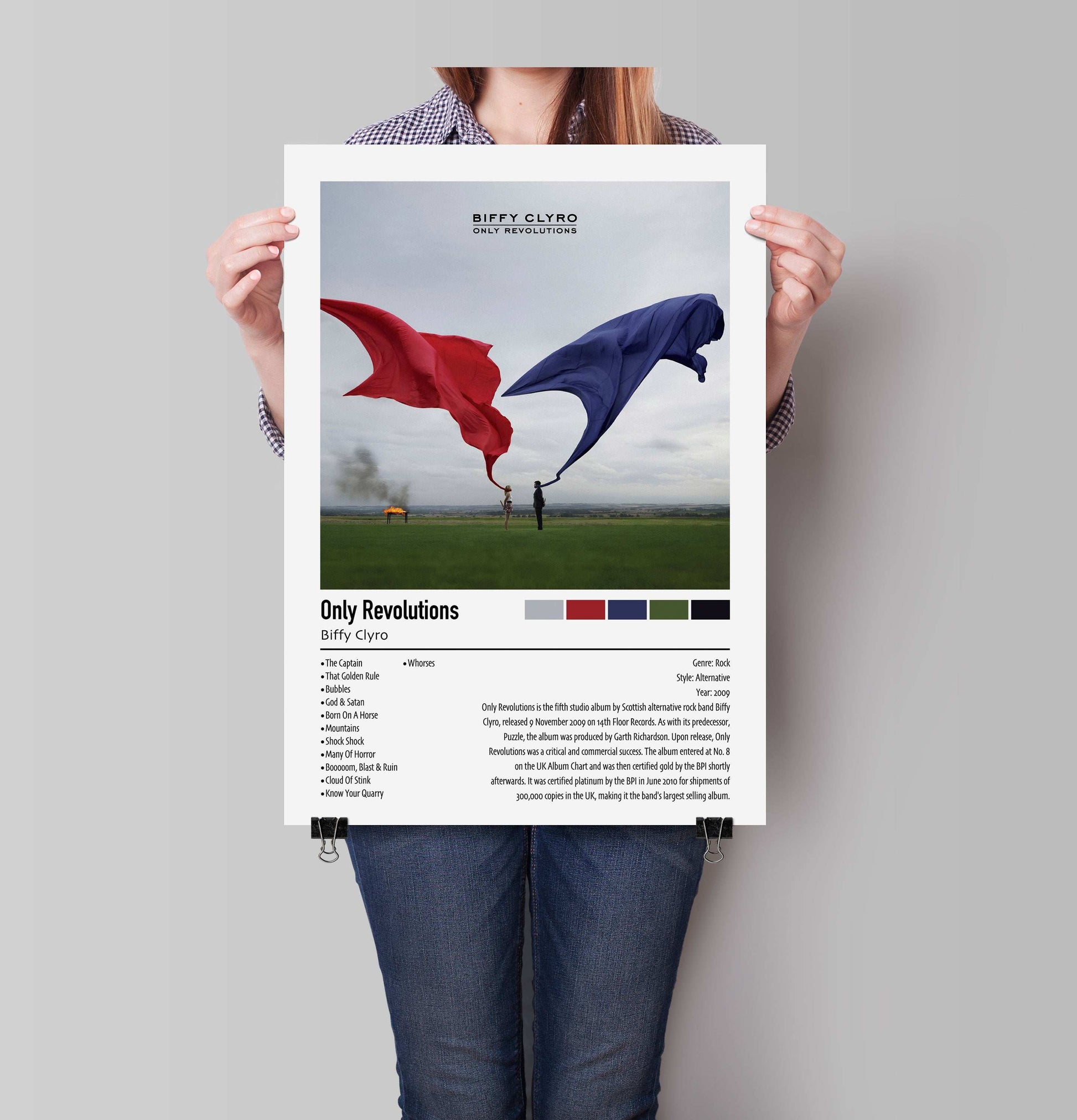 Biffy Clyro | Only Revolutions | Custom Album Cover Poster Print