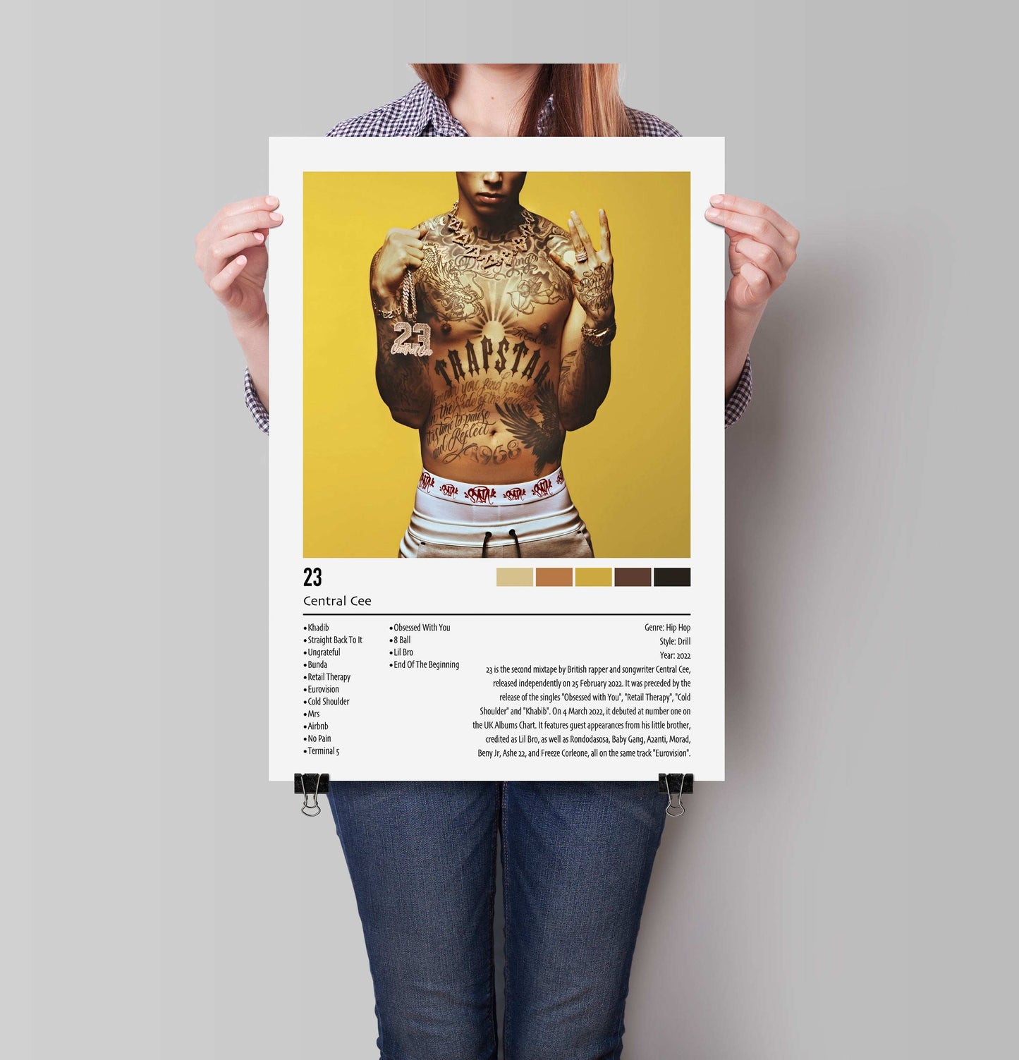 Central Cee | 23 | Custom Album Cover Poster Print