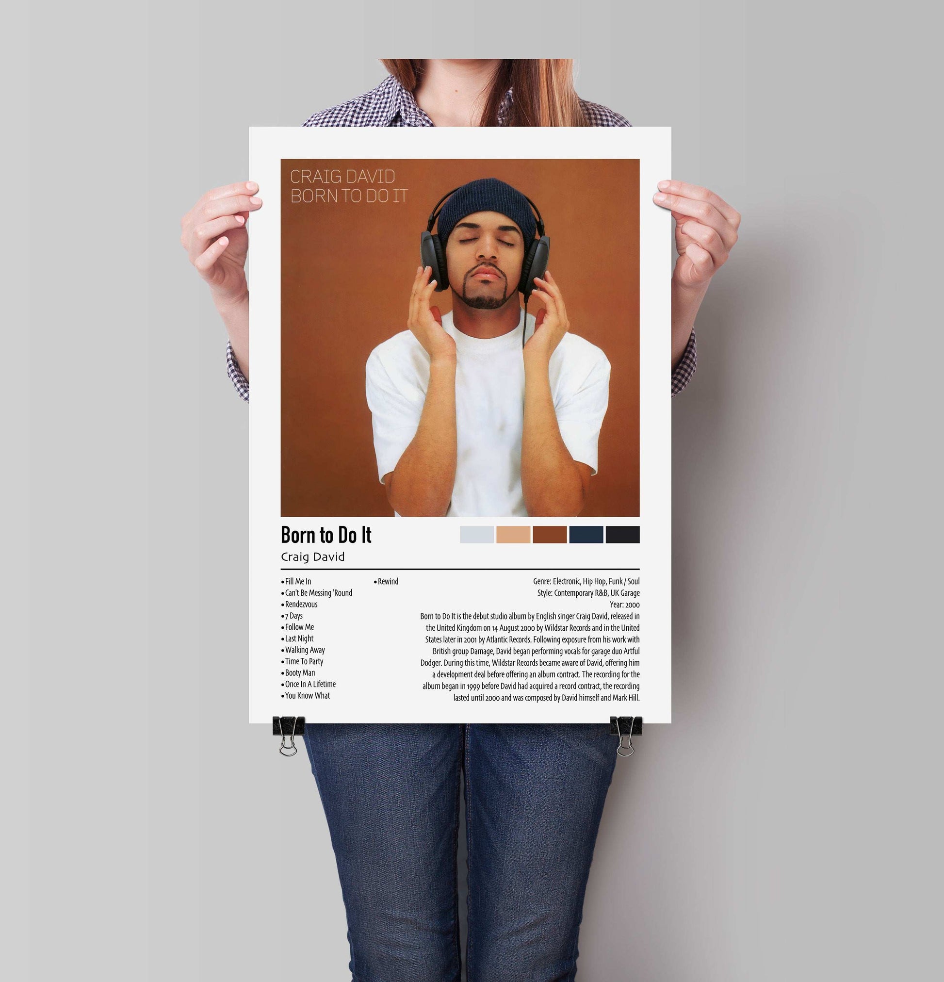 Craig David | Born to Do It | Custom Album Cover Poster Print