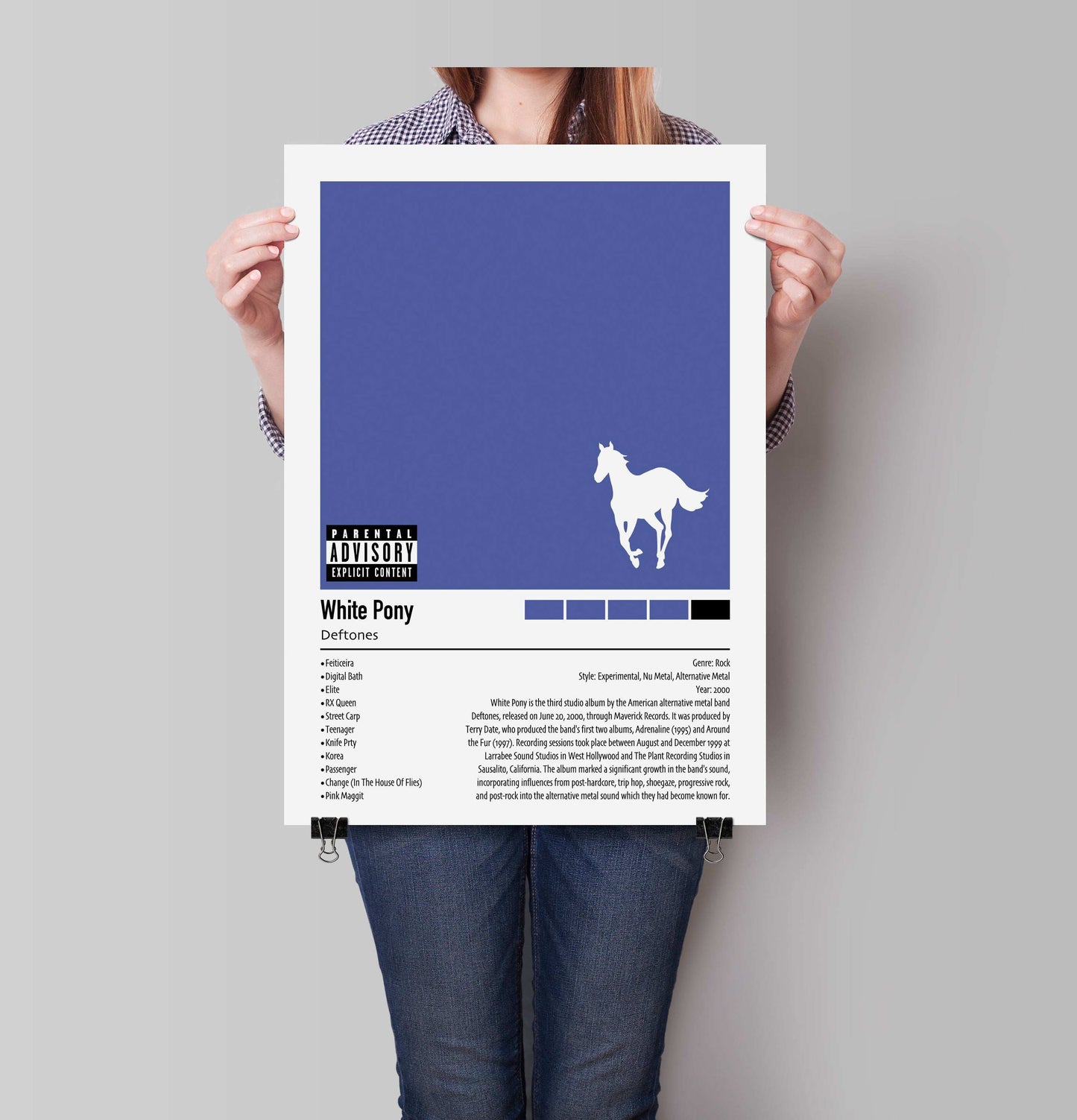 Deftones | White Pony | Custom Album Cover Poster Print