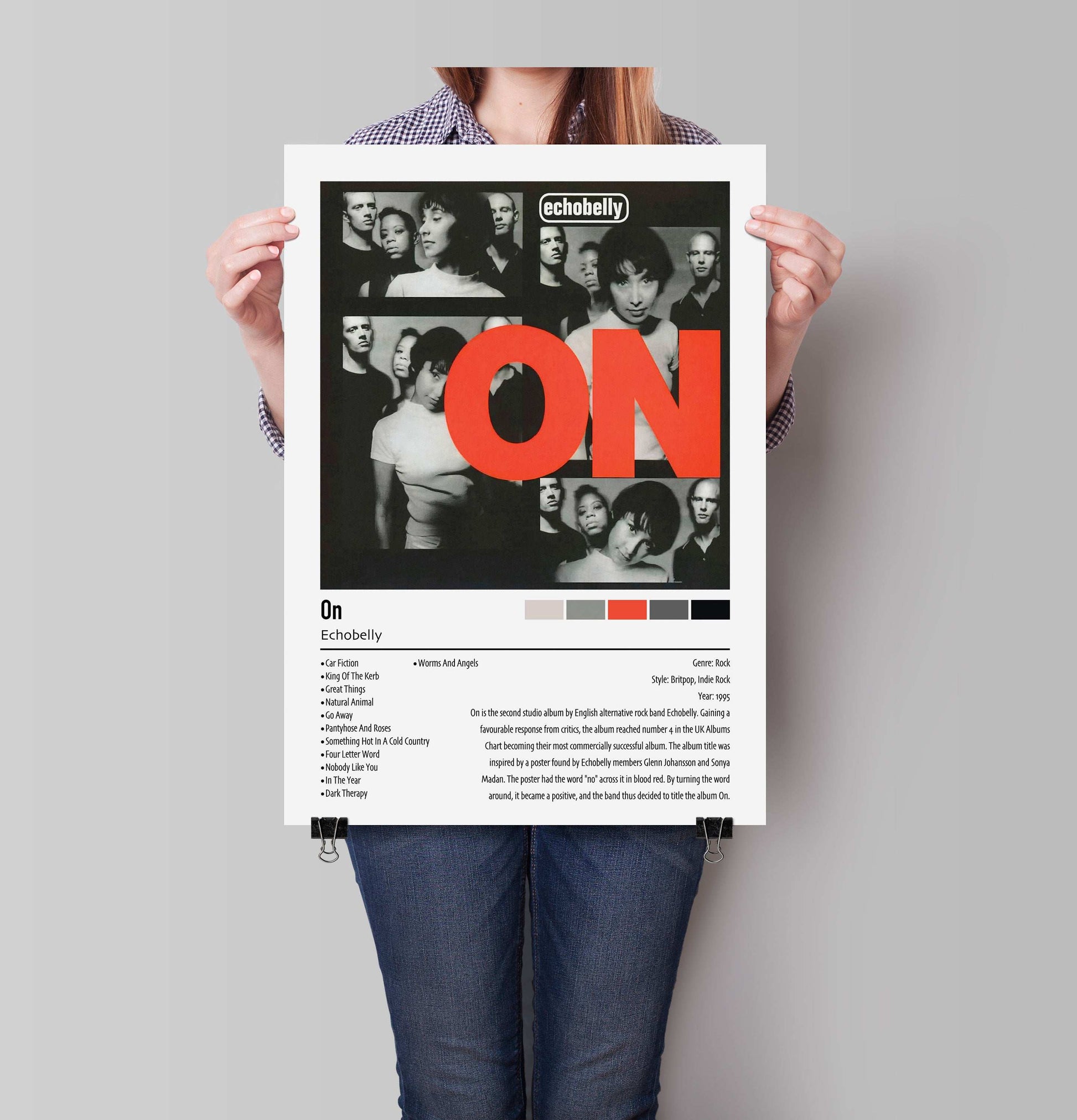 Echobelly | On | Custom Album Cover Poster Print