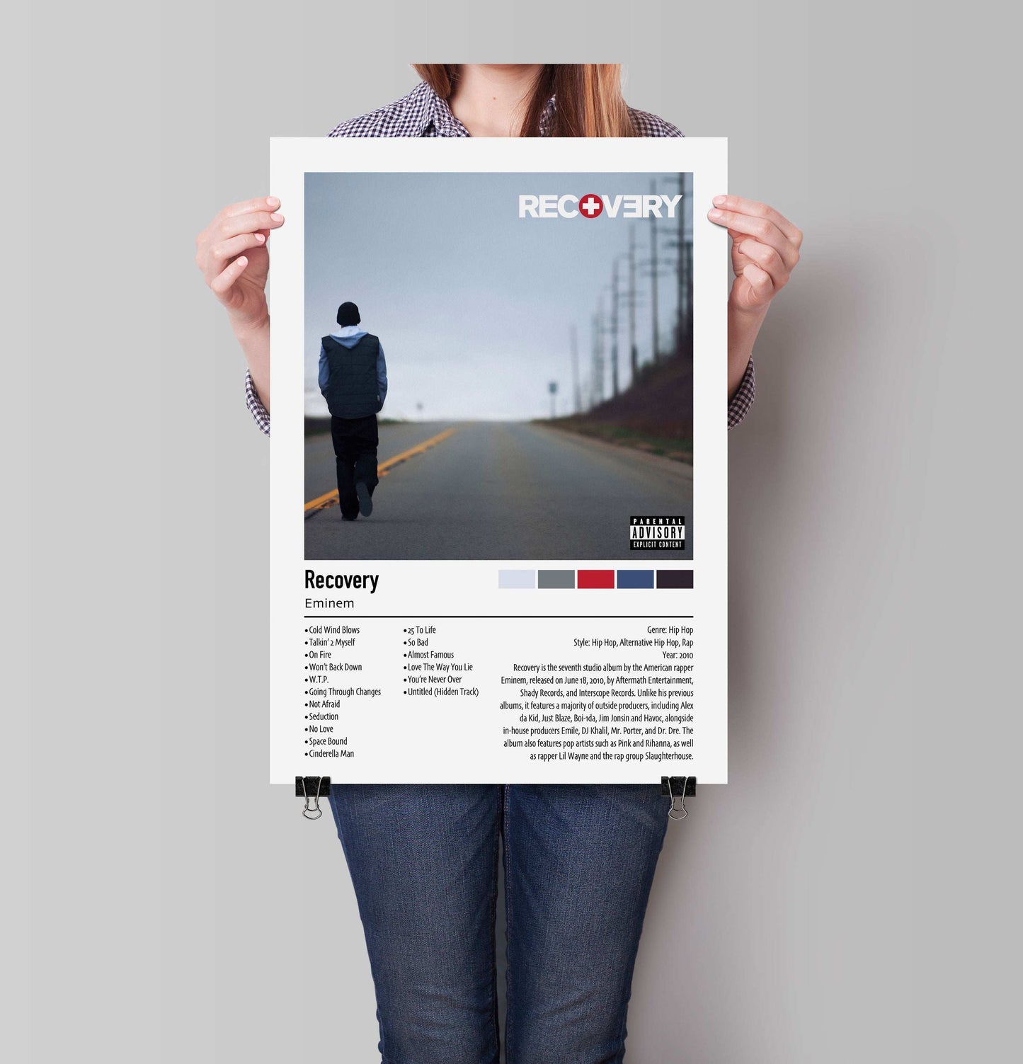 Eminem | Recovery | Custom Album Cover Poster Print