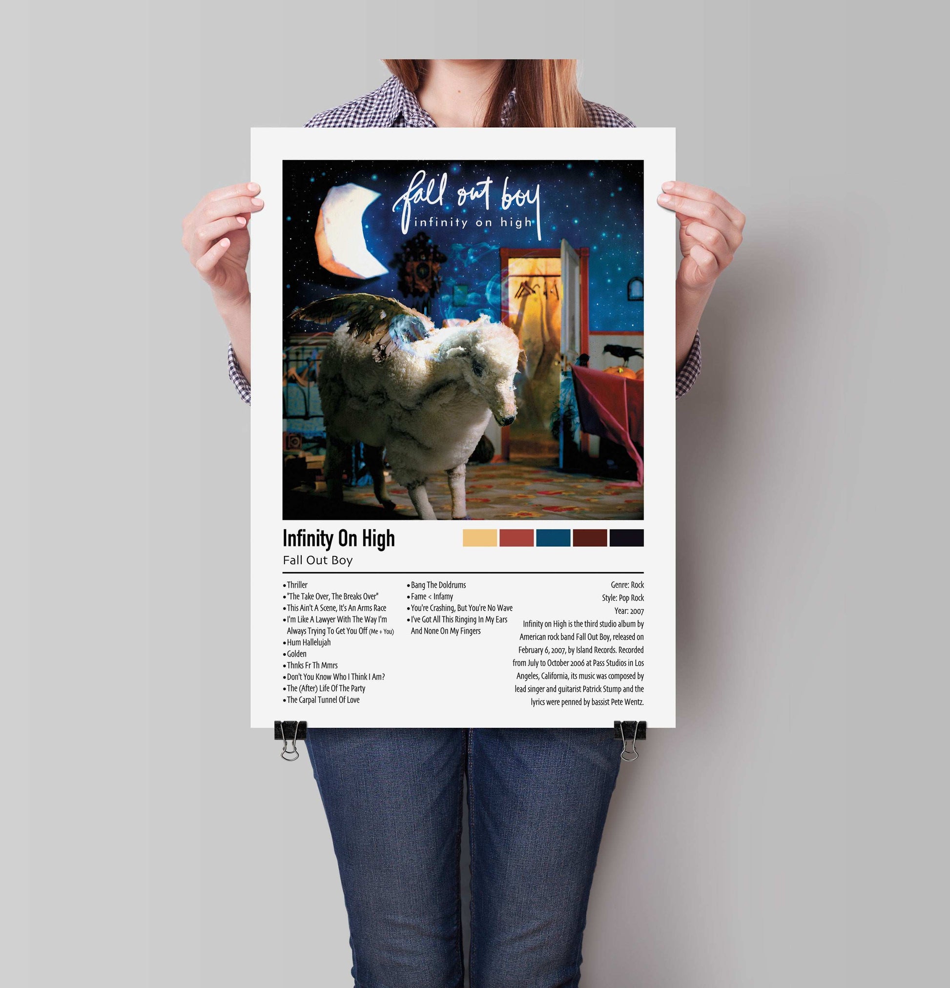 Fall Out Boy | Infinity On High | Custom Album Cover Poster Print