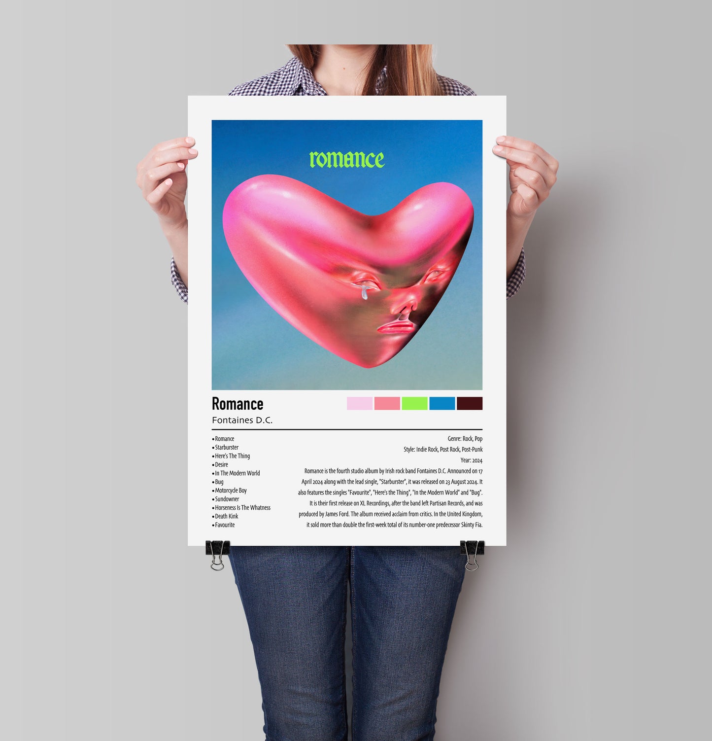 Fontaines D.C. | Romance | Custom Album Cover Poster Print