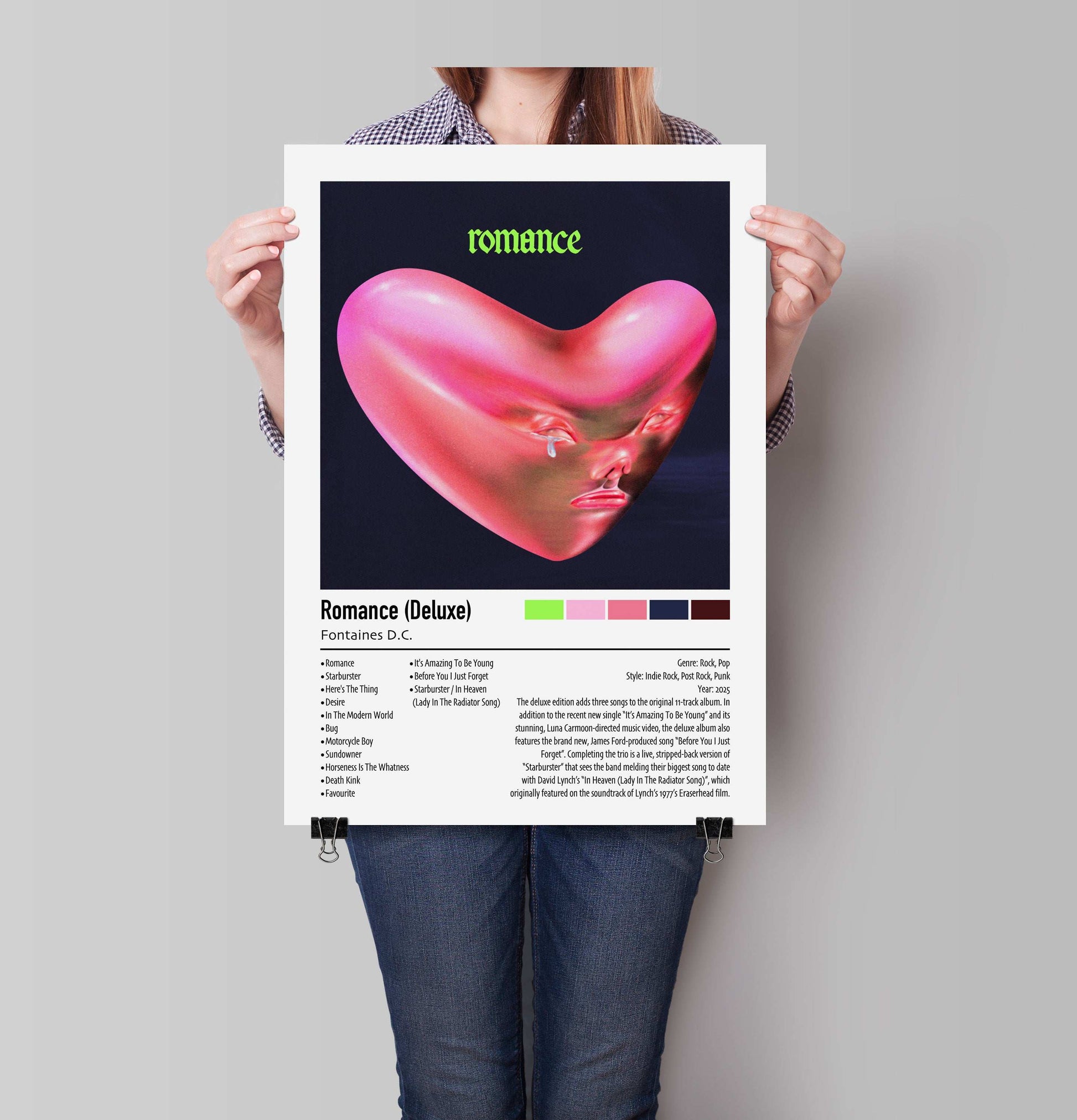 Fontaines D.C. | Romance (Deluxe) | Custom Album Cover Poster Print