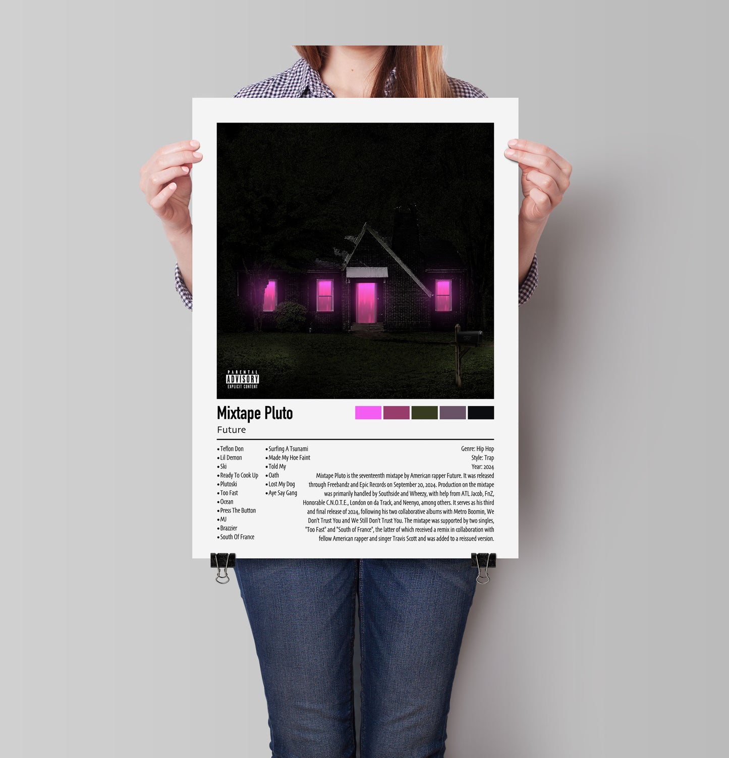 Future | Mixtape Pluto | Custom Album Cover Poster Print