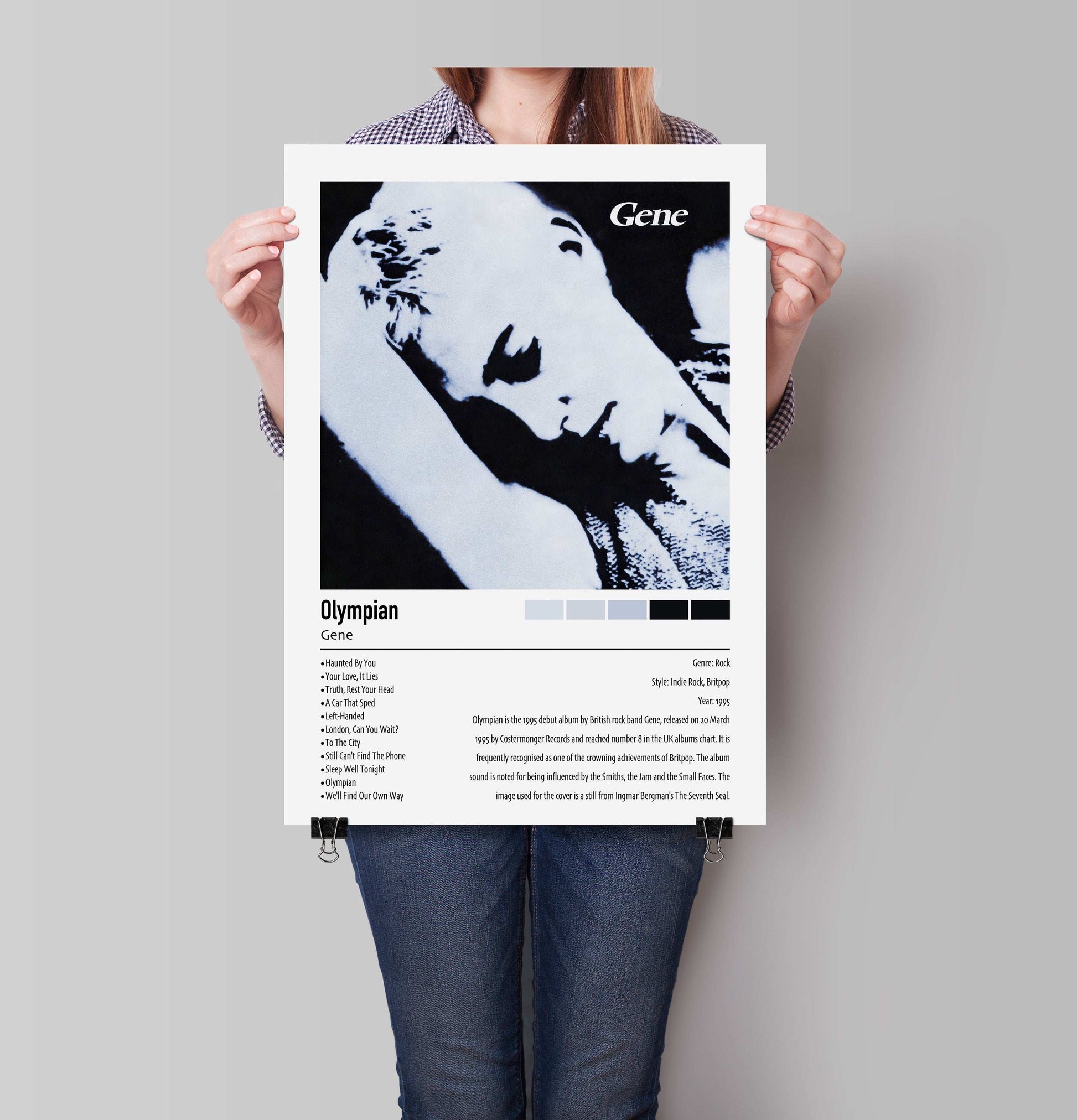 Gene | Olympian | Custom Album Cover Poster Print