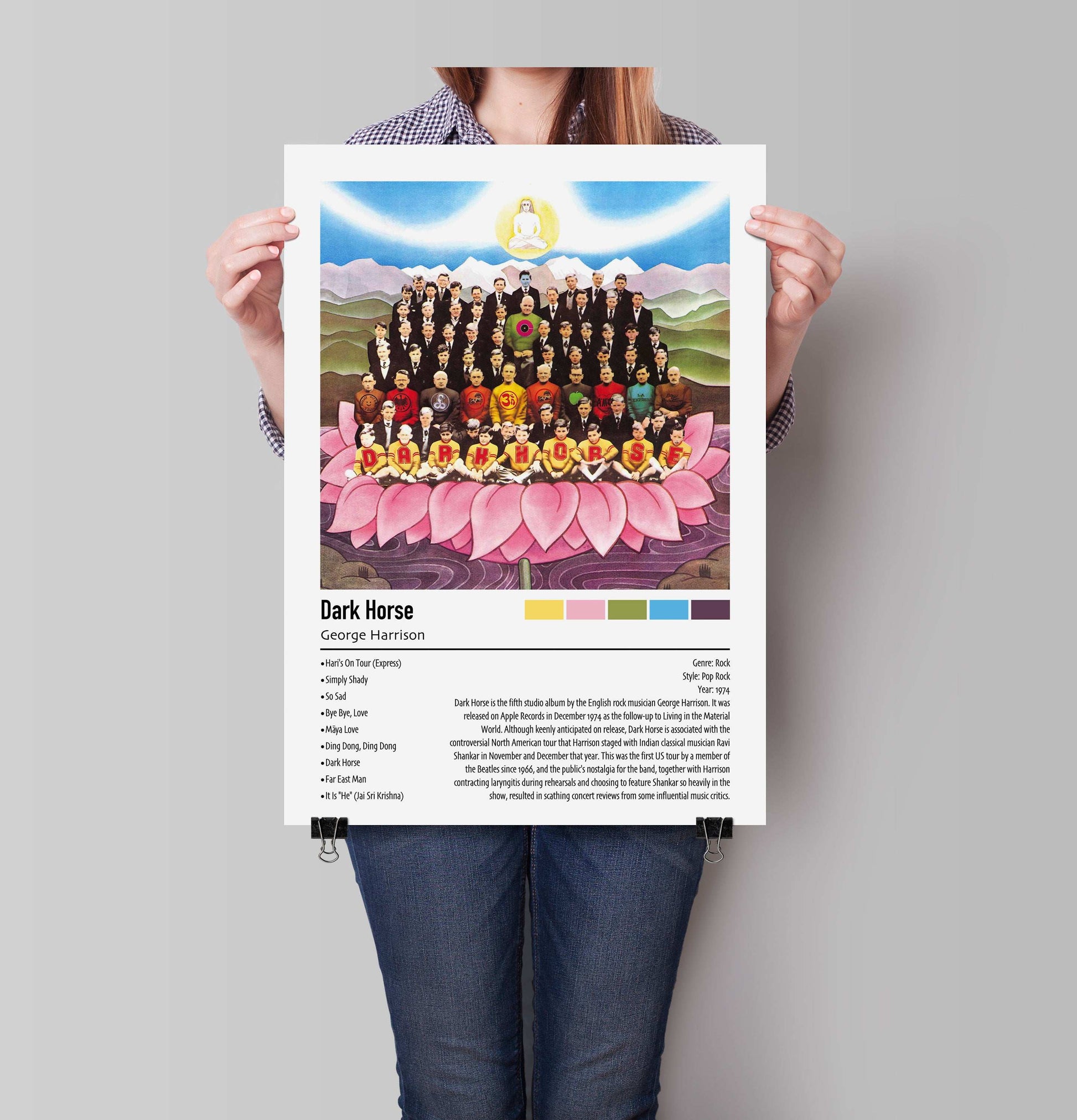 George Harrison | Dark Horse | Custom Album Cover Poster Print