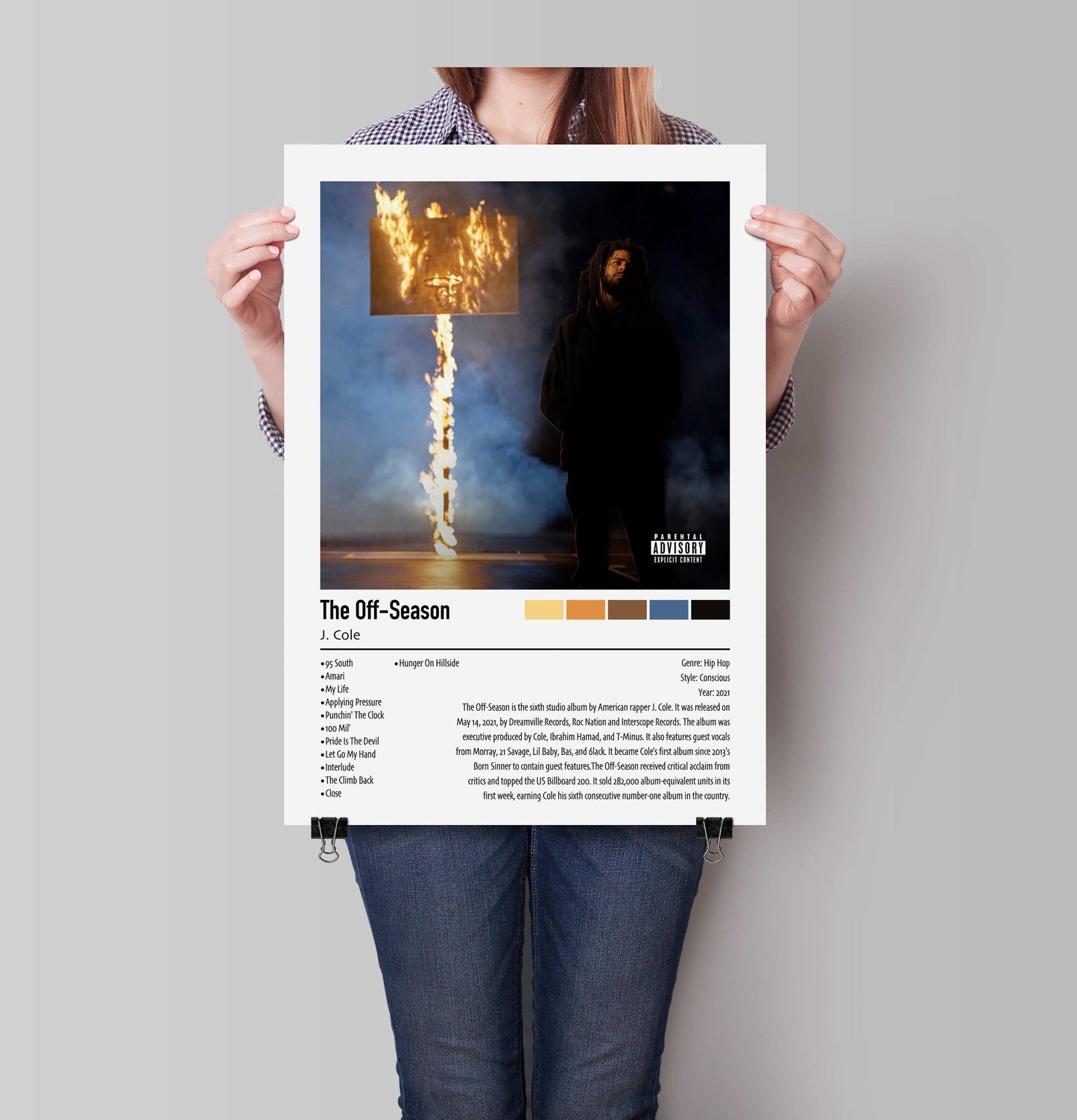 J. Cole | The Off-Season | Custom Album Cover Poster Print