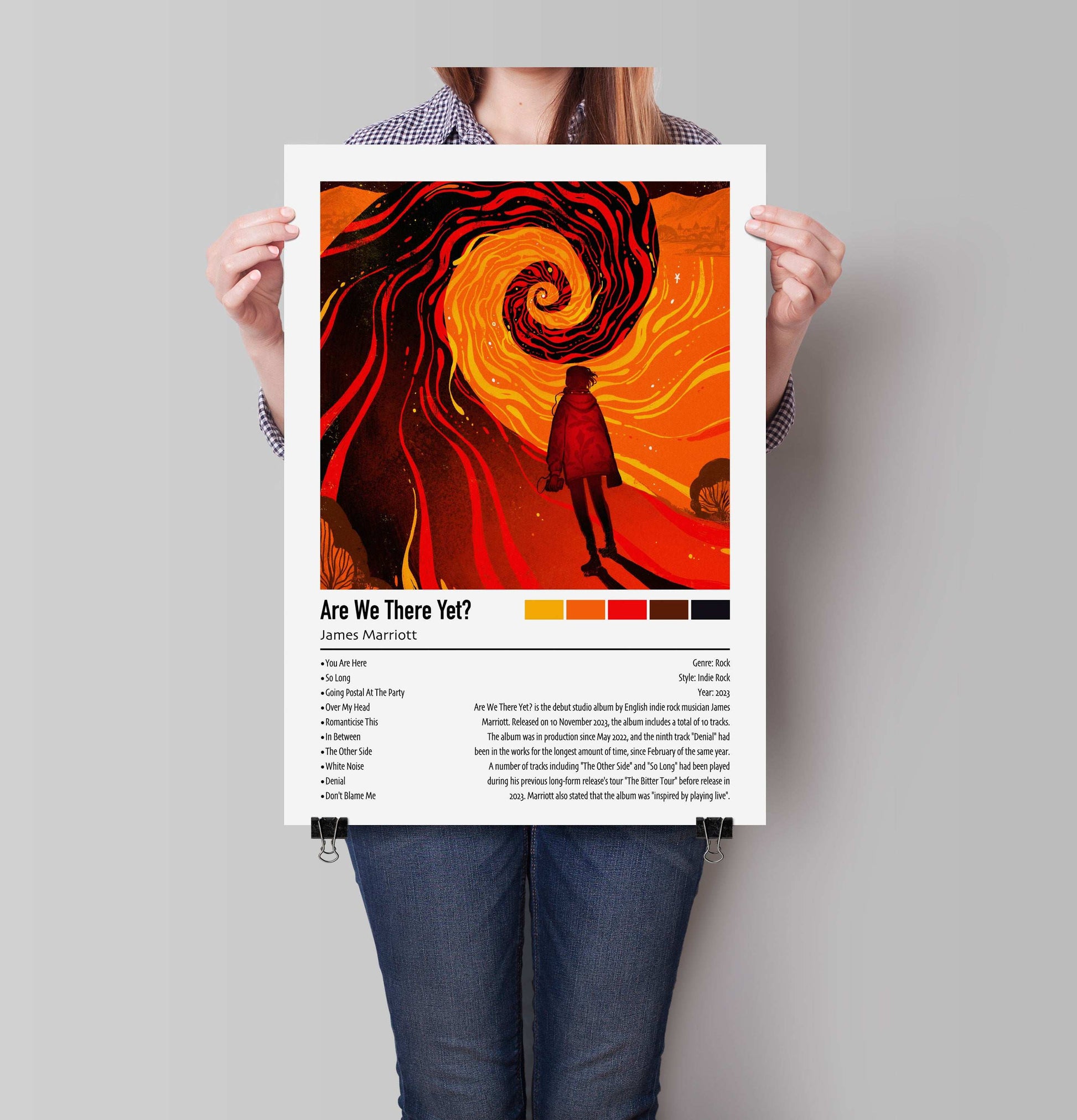 James Marriott | Are We There Yet? | Custom Album Cover Poster Print