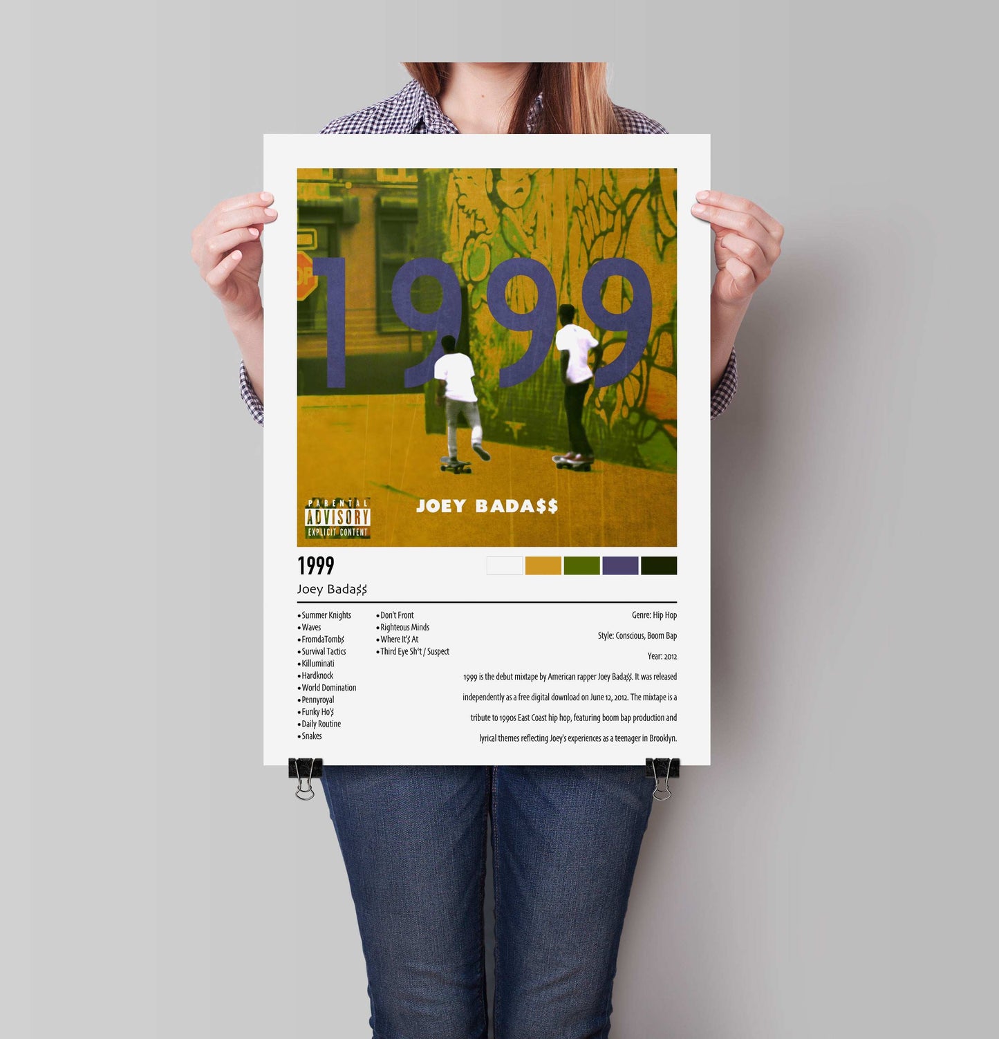 Joey Bada$$ | 1999 | Custom Album Cover Poster Print