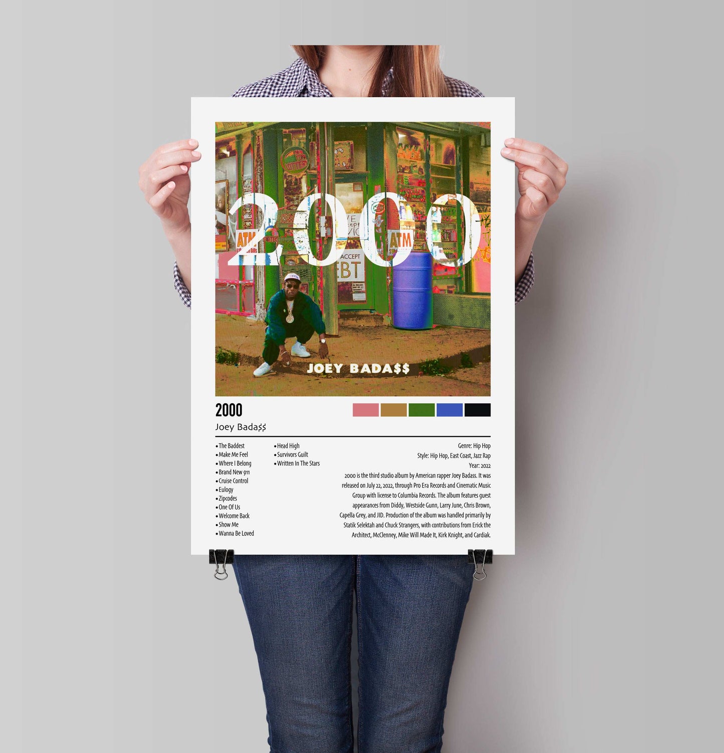 Joey Bada$$ | 2000 | Custom Album Cover Poster Print