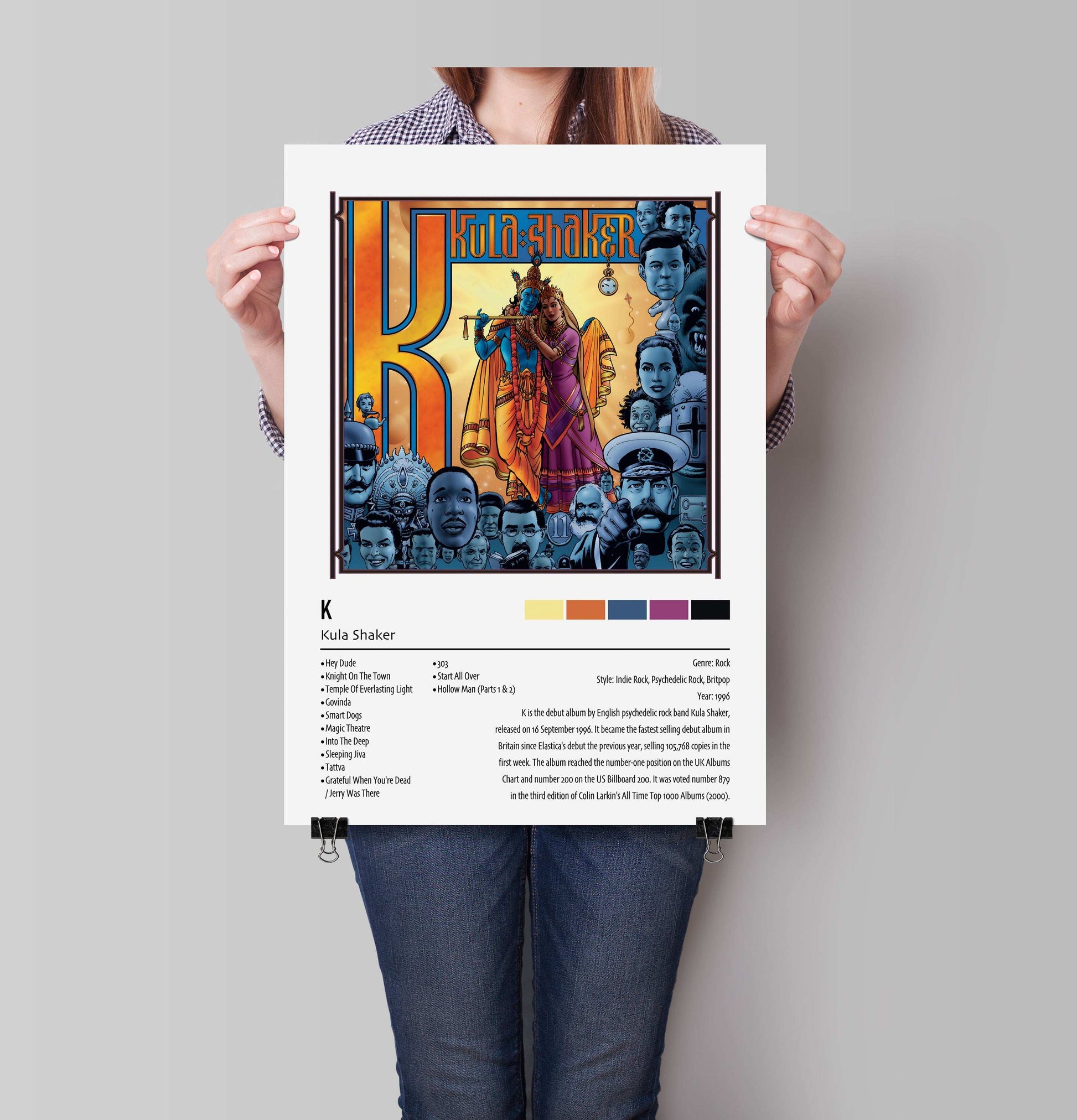 Kula Shaker | K | Custom Album Cover Poster Print