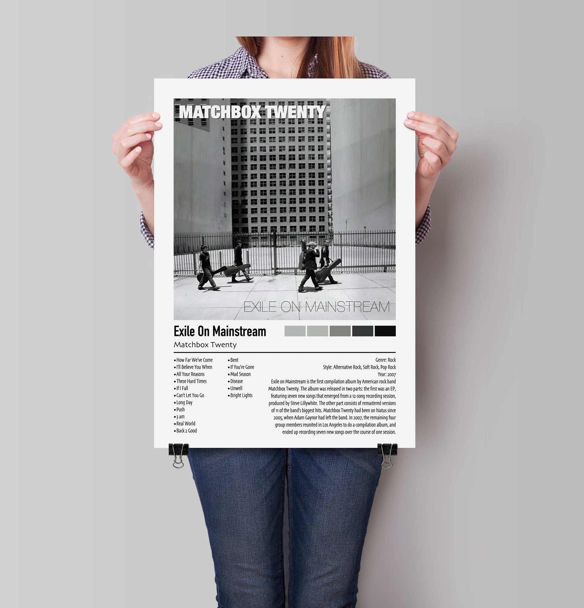 Matchbox Twenty | Exile On Mainstream | Custom Album Cover Poster Print