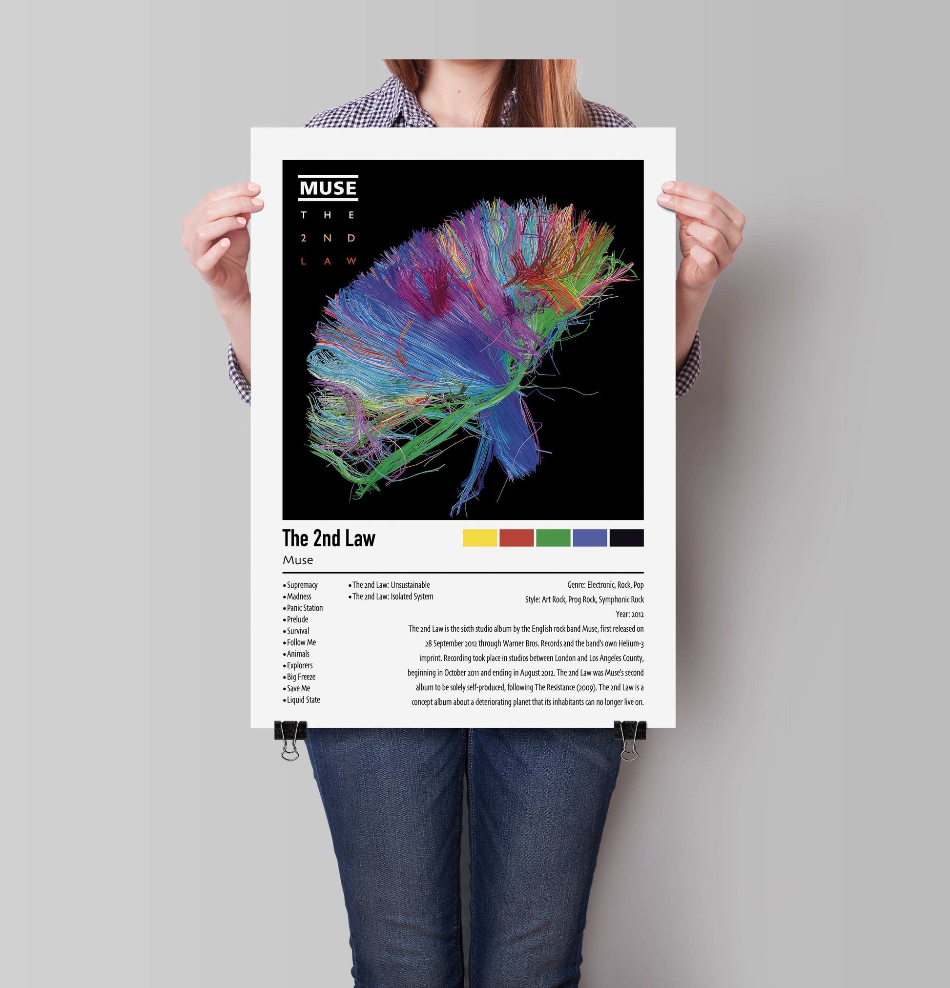 Muse | The 2nd Law | Custom Album Cover Poster Print