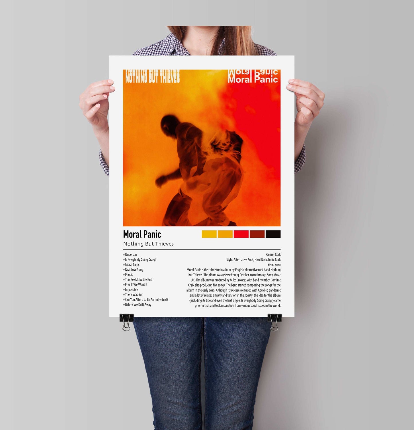 Nothing But Thieves | Moral Panic | Custom Album Cover Poster Print