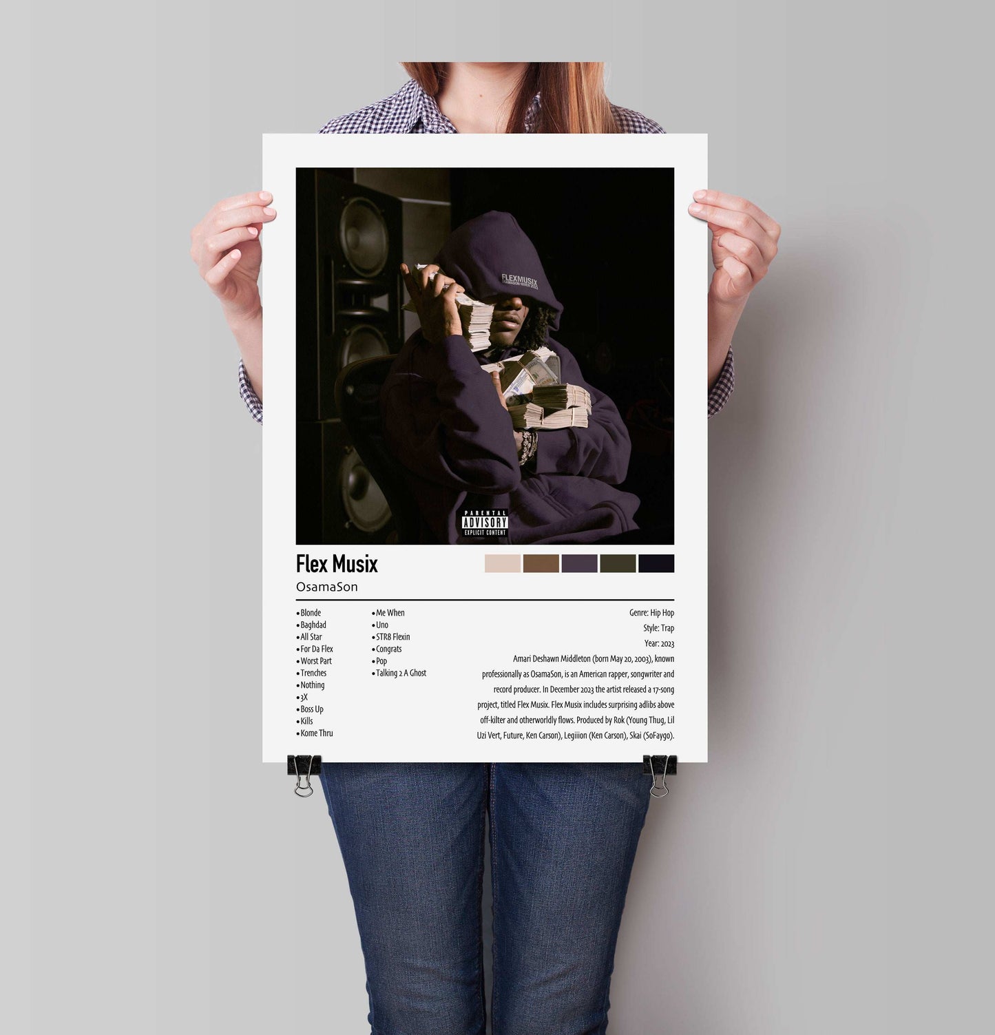 OsamaSon | Flex Musix | Custom Album Cover Poster Print