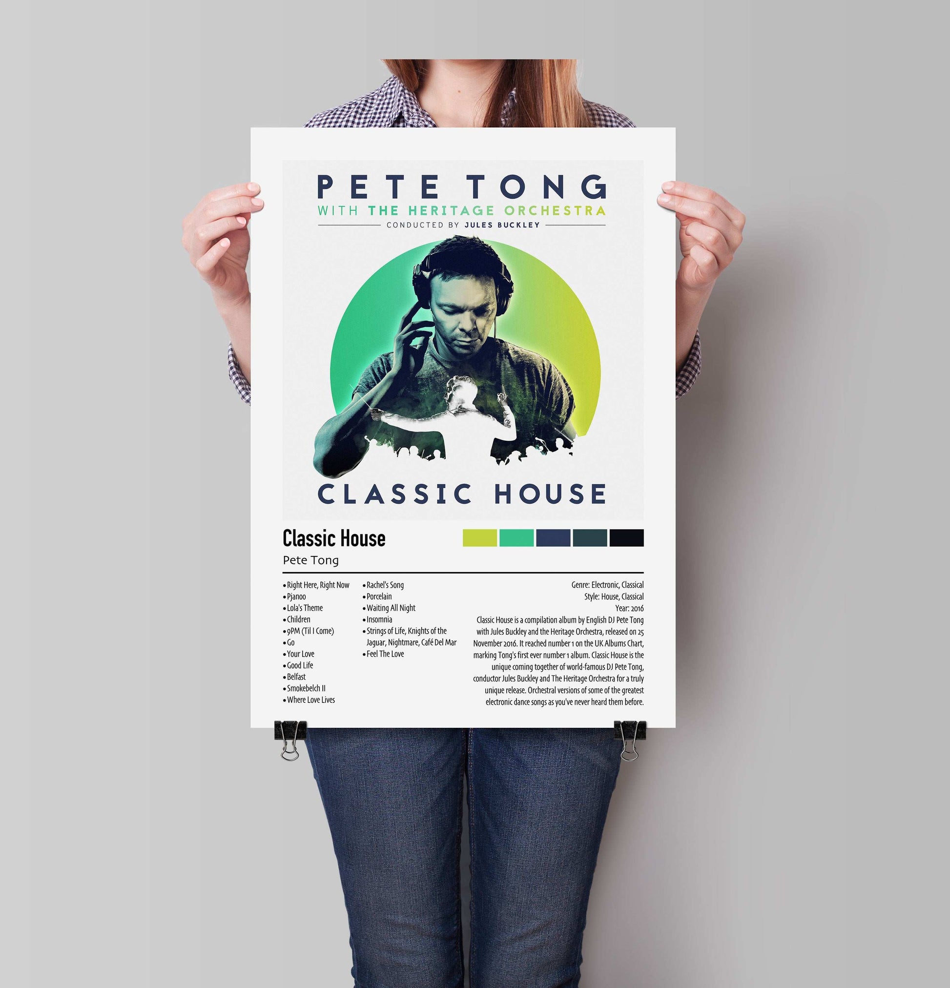 Pete Tong | Classic House | Custom Album Cover Poster Print