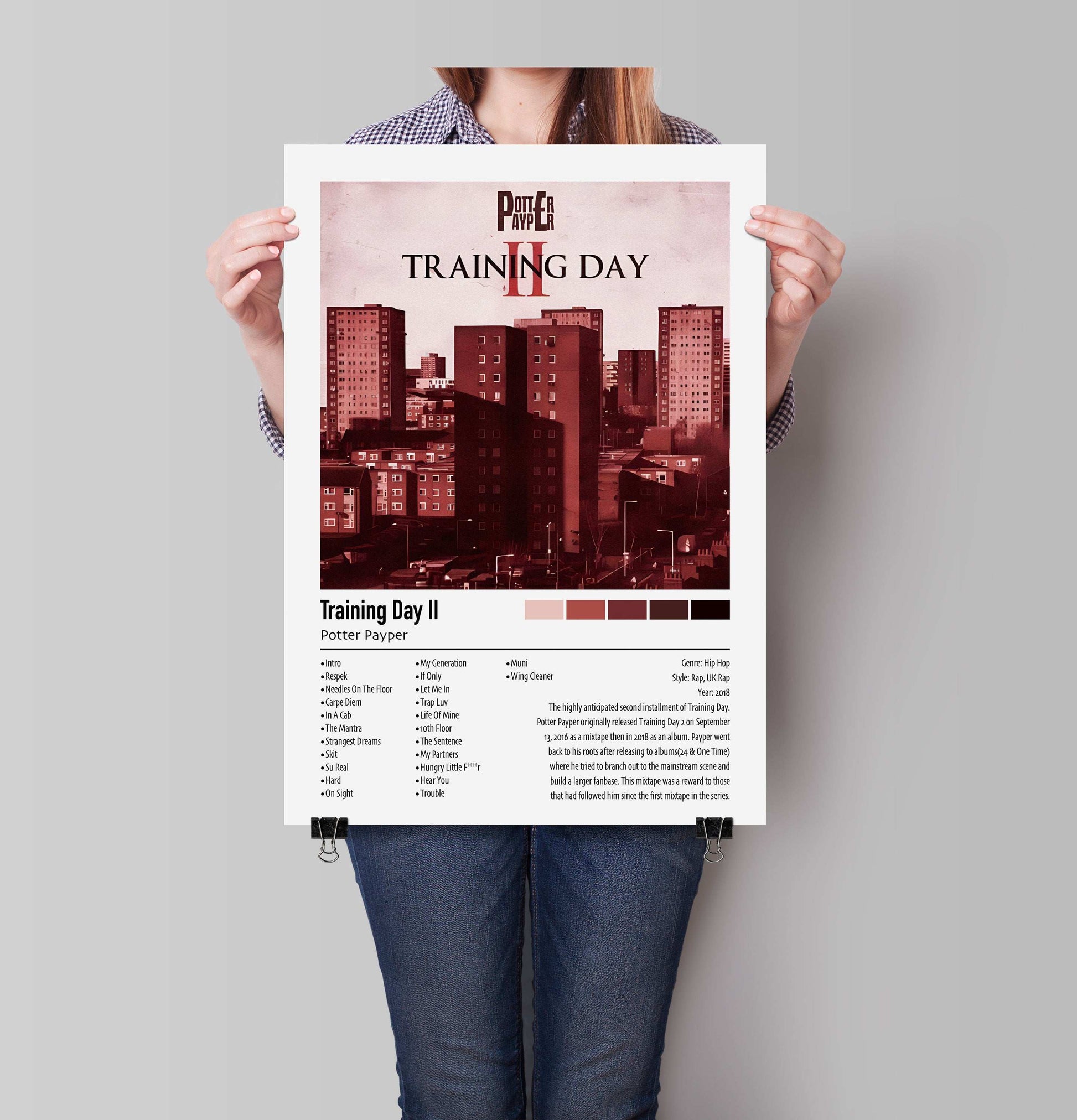 Potter Payper | Training Day 2 | Custom Album Cover Poster Print