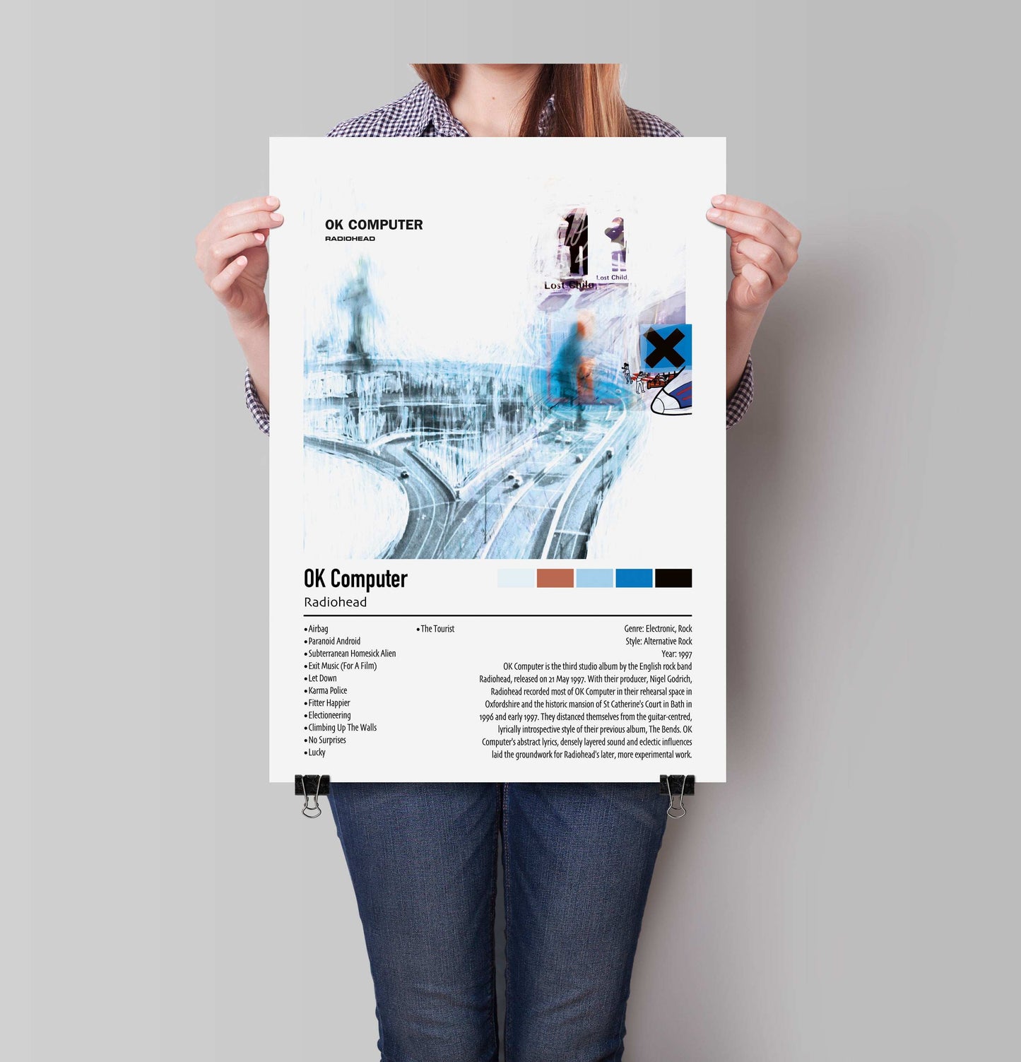 Radiohead | OK Computer | Custom Album Cover Poster Print