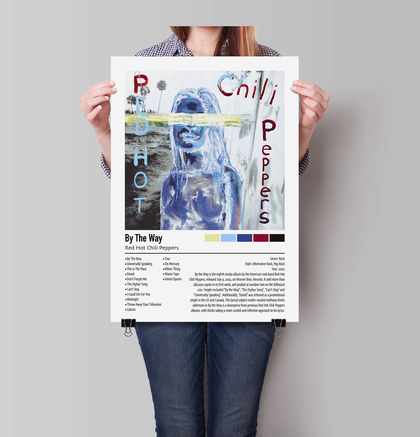 Red Hot Chill Peppers | By The Way | Custom Album Cover Poster Print