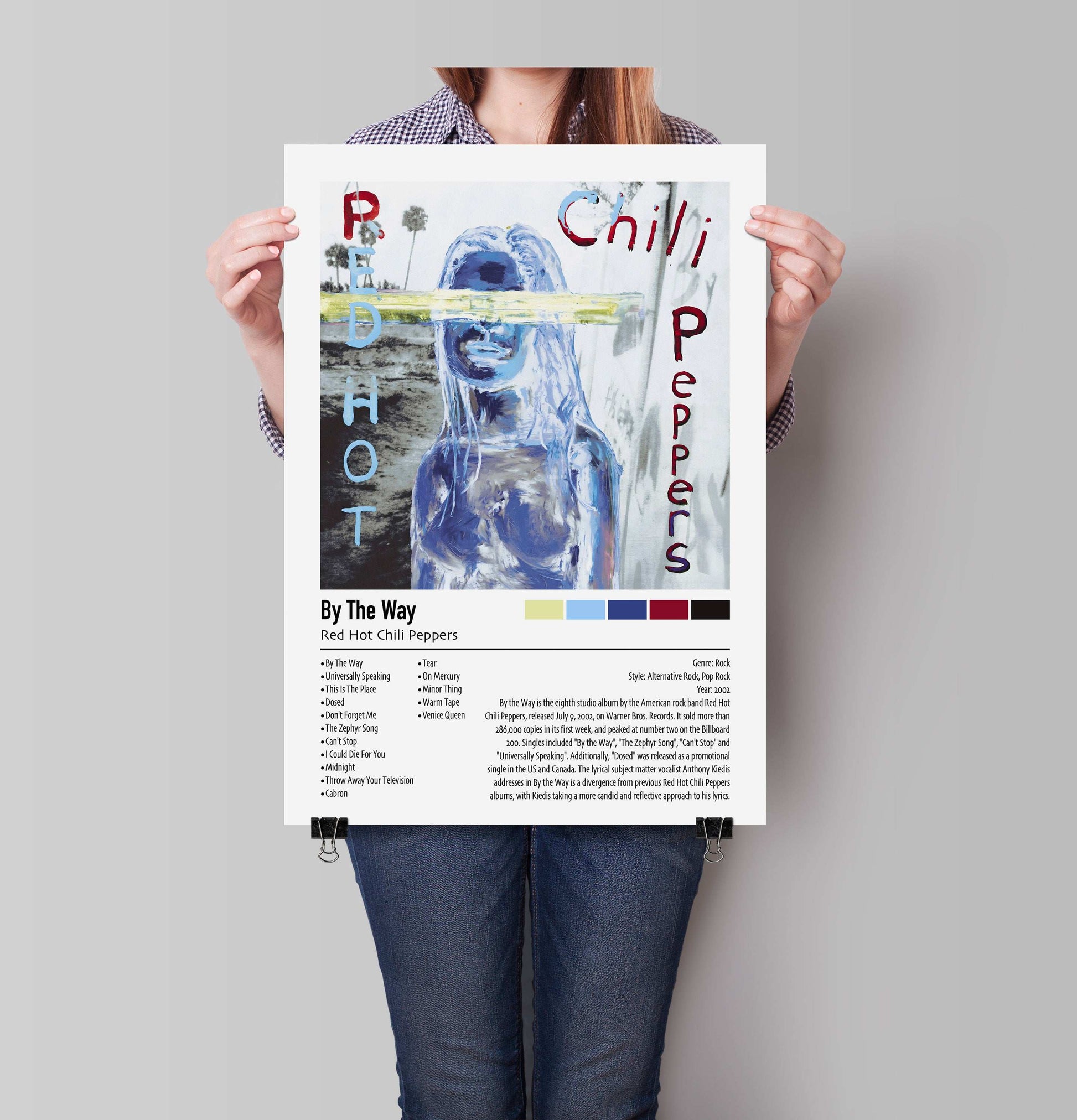 Red Hot Chill Peppers | By The Way | Custom Album Cover Poster Print