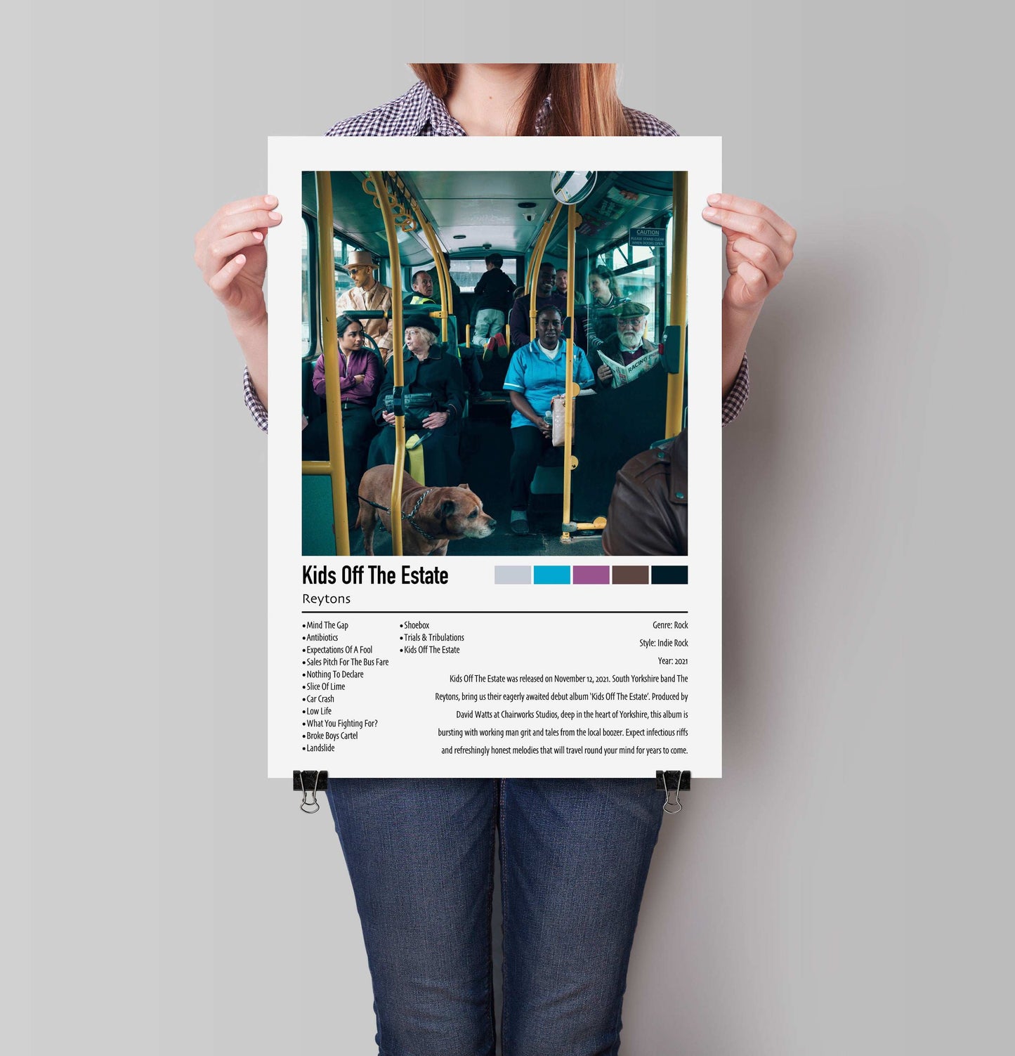 Reytons | Kids Off The Estate | Custom Album Cover Poster Print