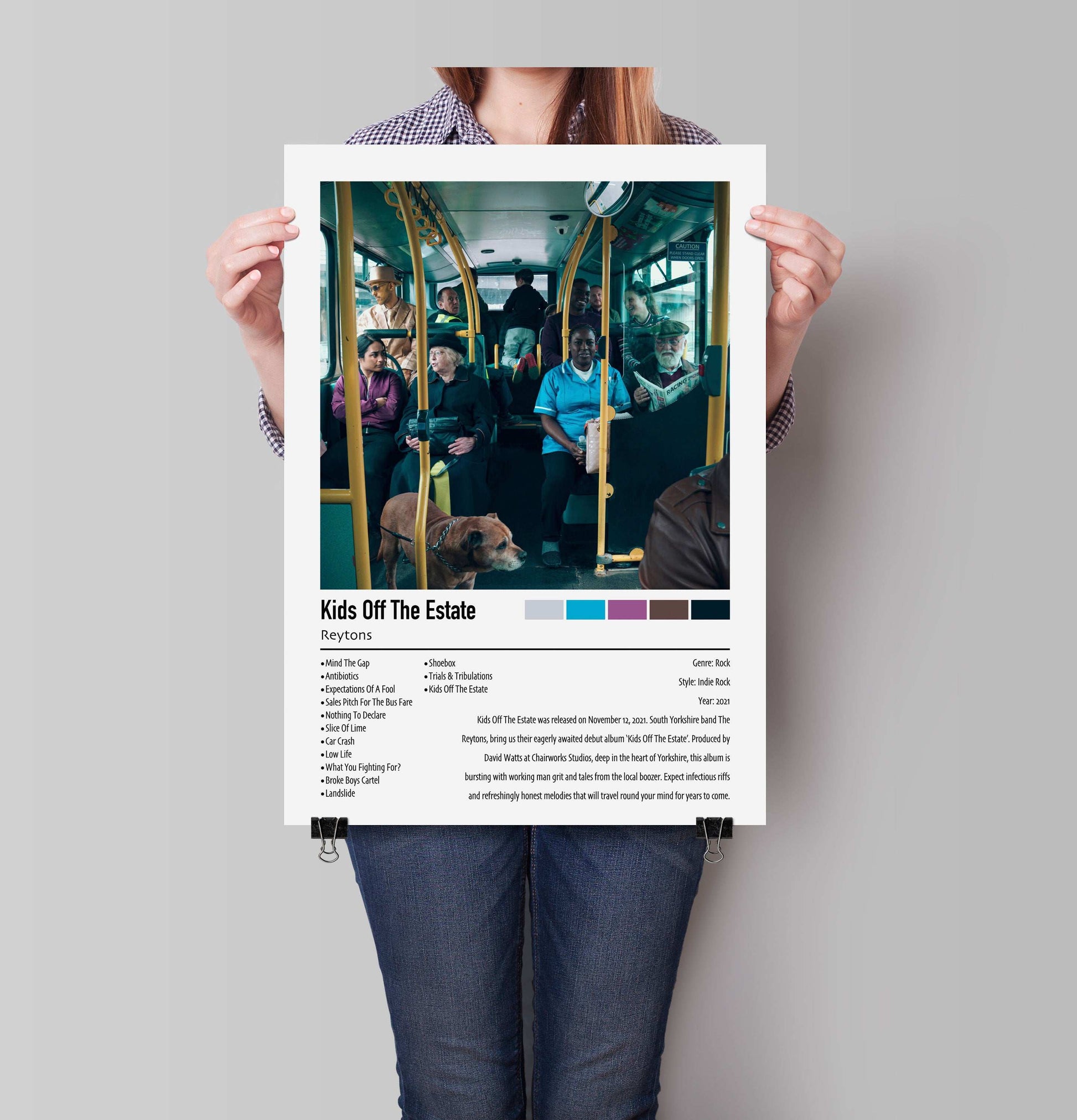 Reytons | Kids Off The Estate | Custom Album Cover Poster Print