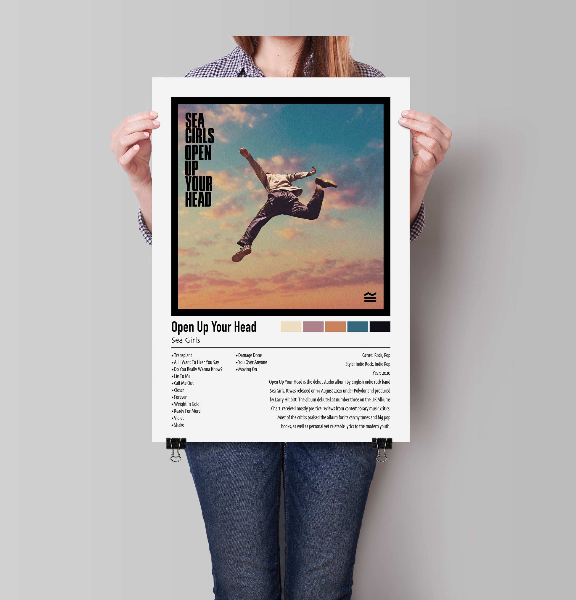 Sea Girls | Open Up Your Head | Custom Album Cover Poster Print