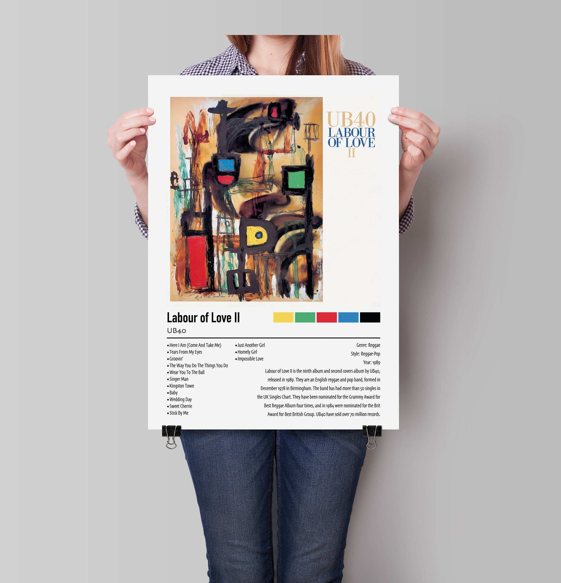 UB40 | Labour of Love Il | Custom Album Cover Poster Print
