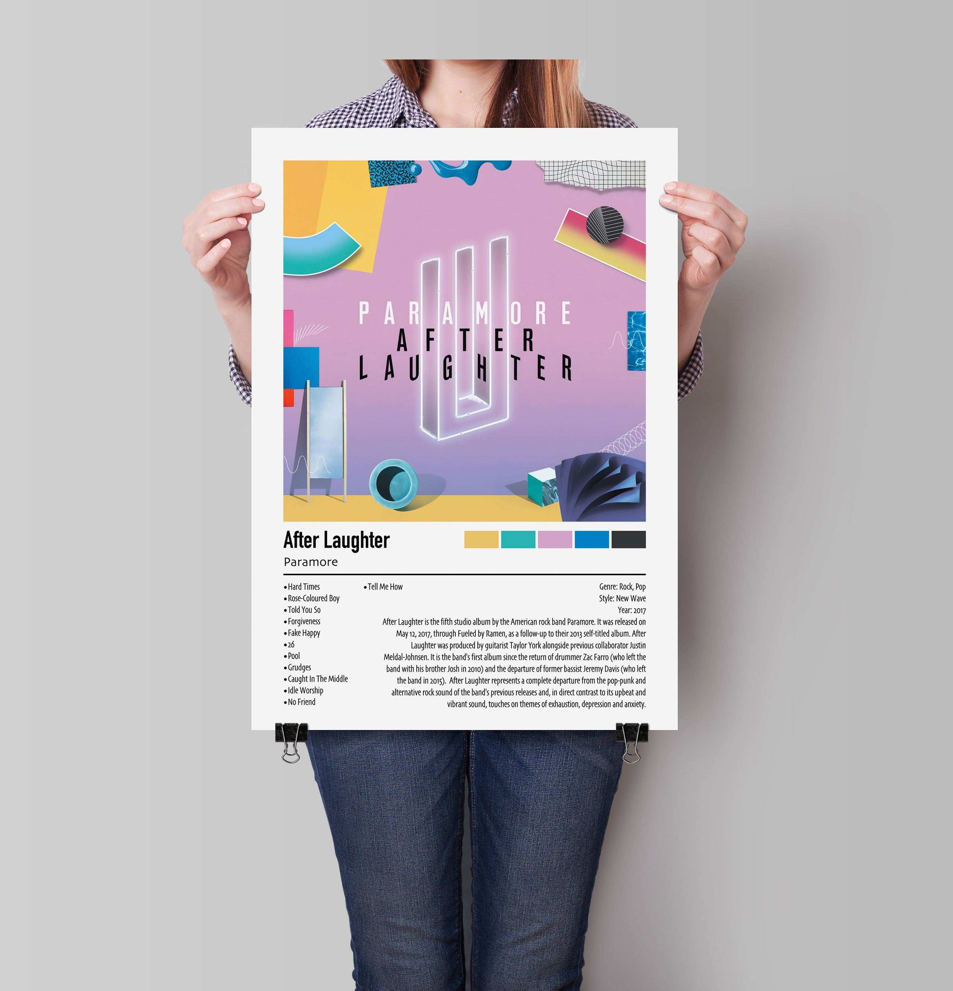 Paramore | After Laughter | Custom Album Cover Poster Print