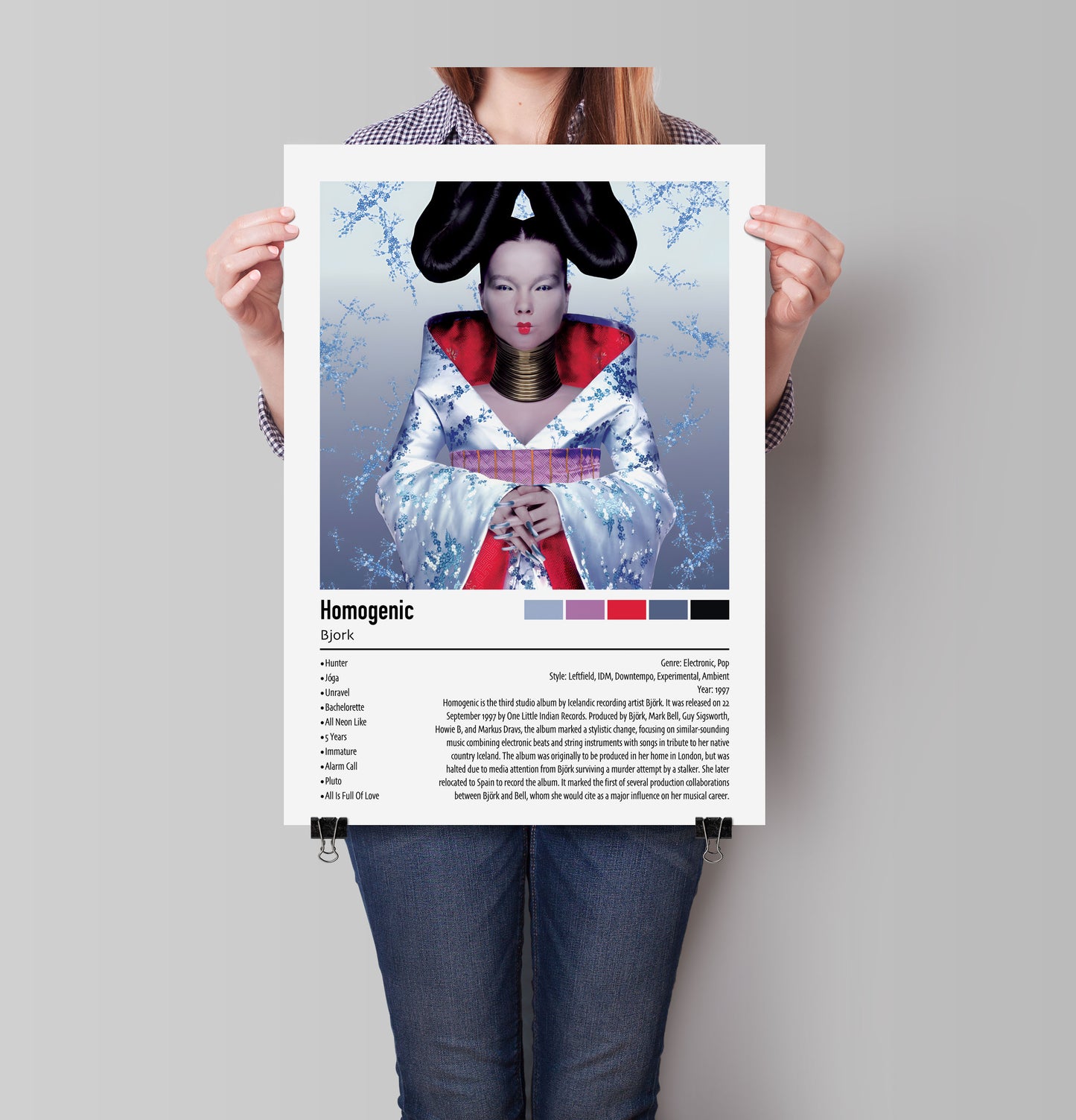Bjork | Homogenic | Custom Album Cover Poster Print