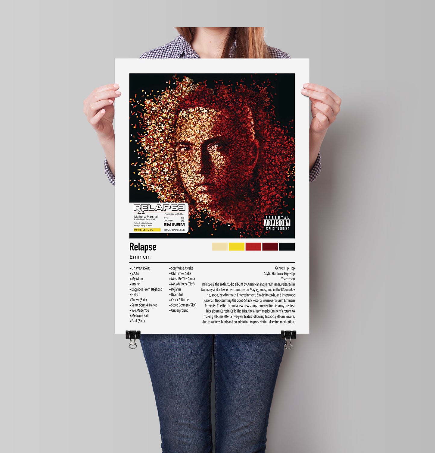 Eminem | Relapse | Custom Album Cover Poster Print