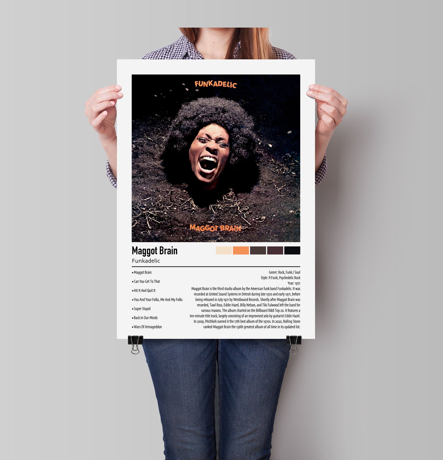 Funkadelic | Maggot Brain | Custom Album Cover Poster Print