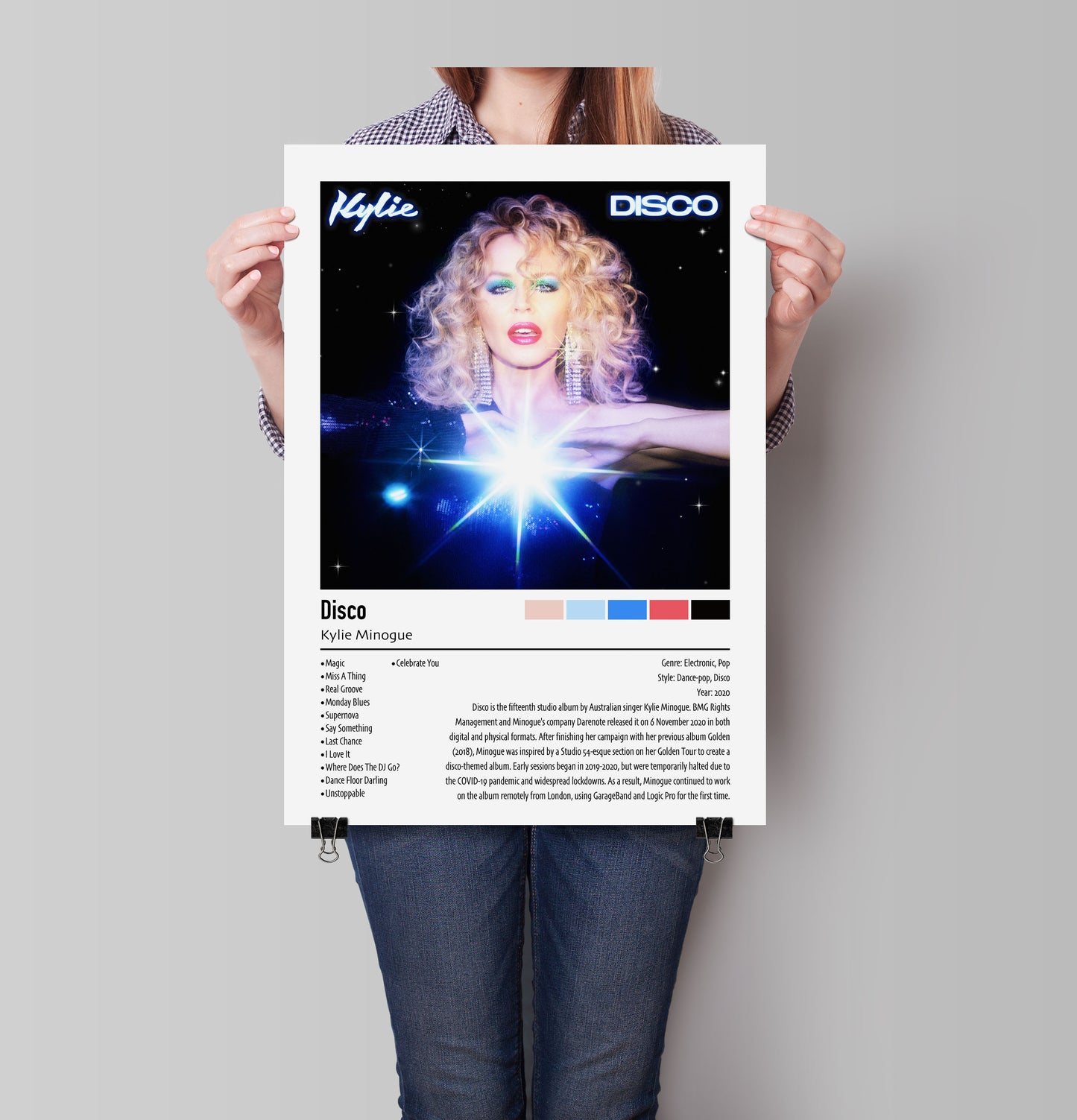 Kylie Minogue | Disco | Custom Album Cover Poster Print