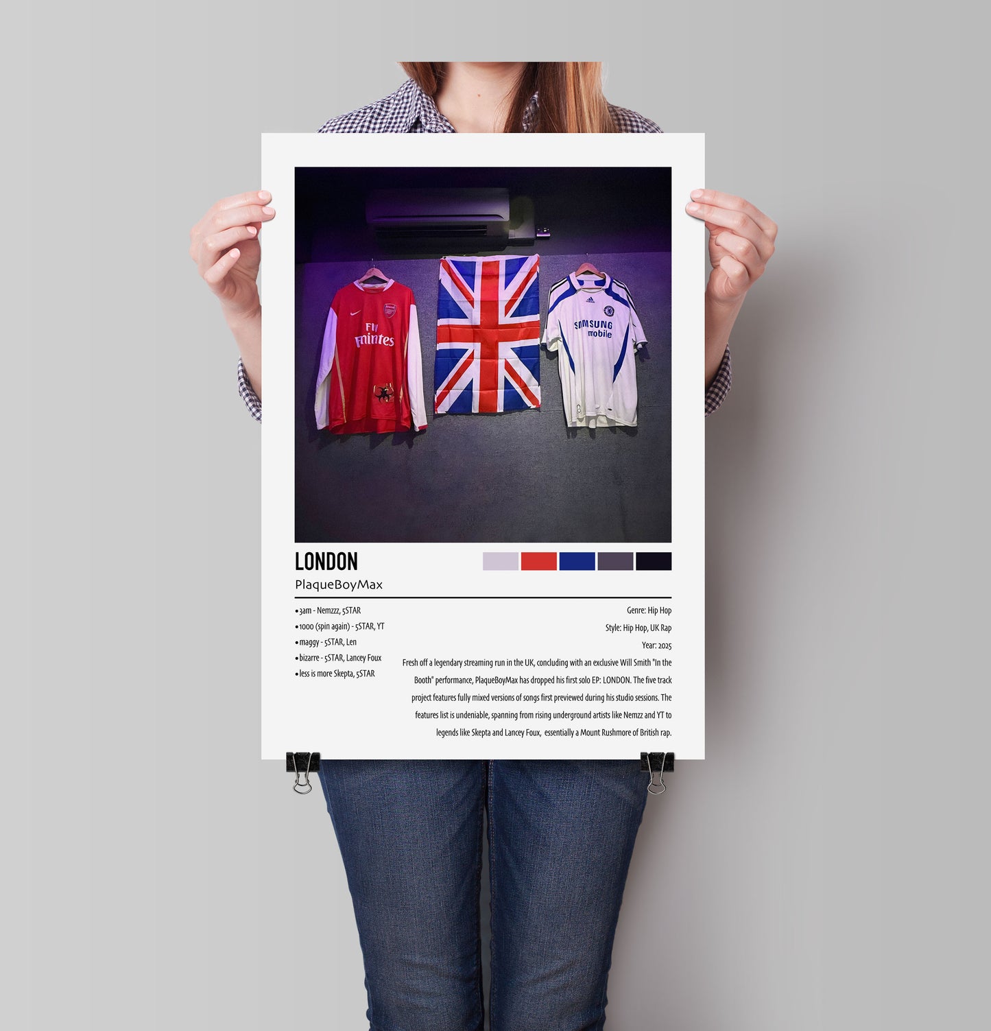 PlaqueBoyMax | LONDON | Custom Album Cover Poster Print