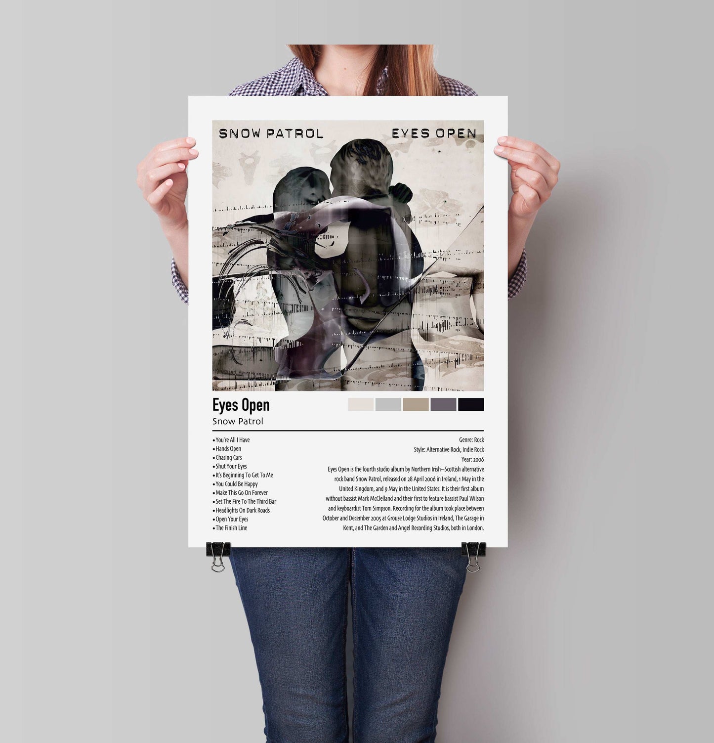 Snow Patrol | Eyes Open | Custom Album Cover Poster Print